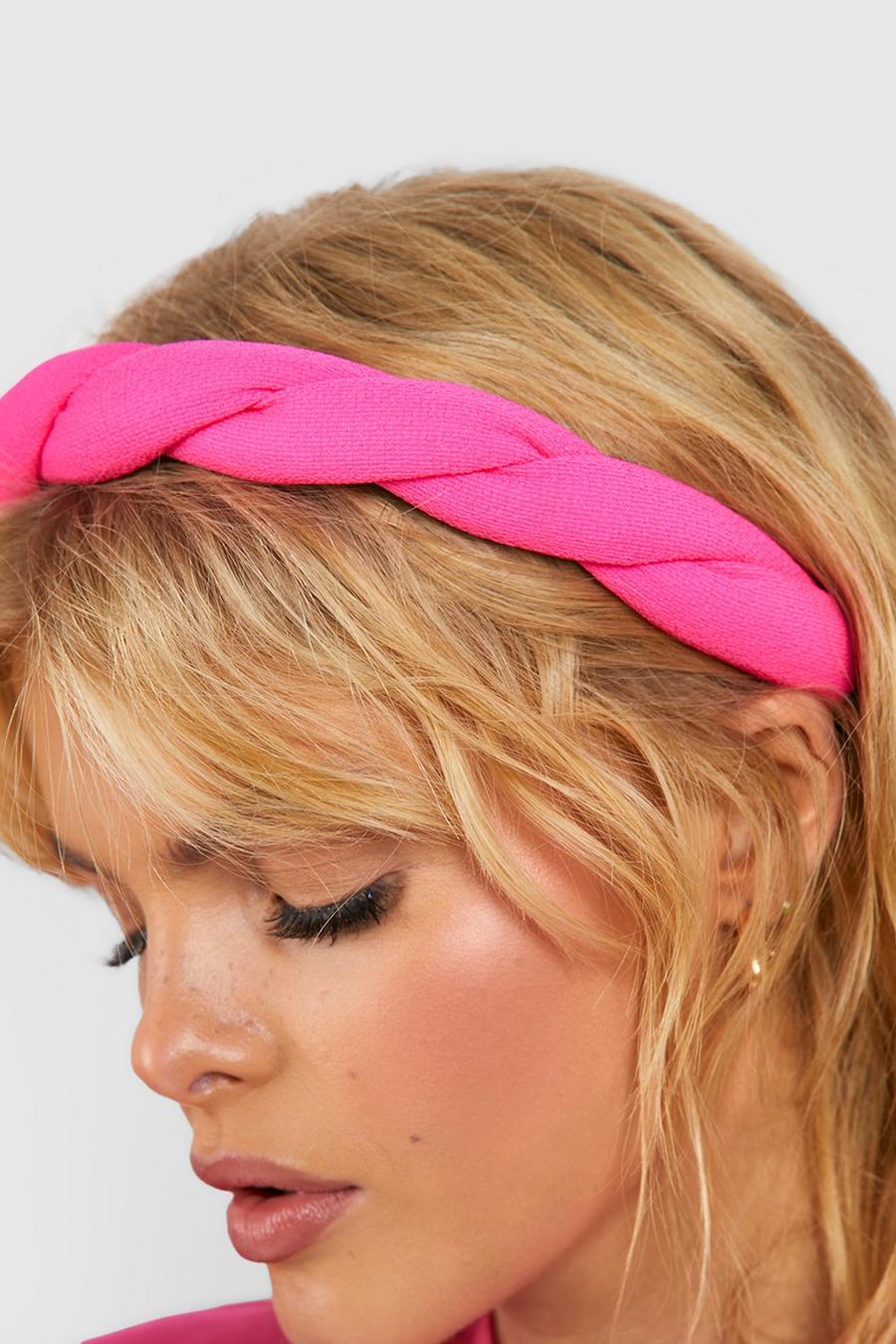Fuchsia Twisted Headband  image number 1