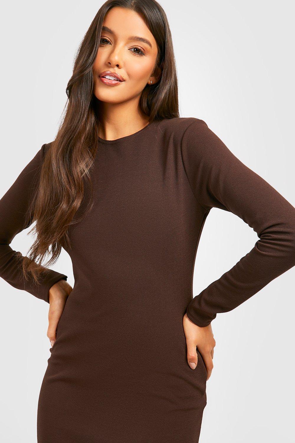 Long sleeve hotsell crepe dress