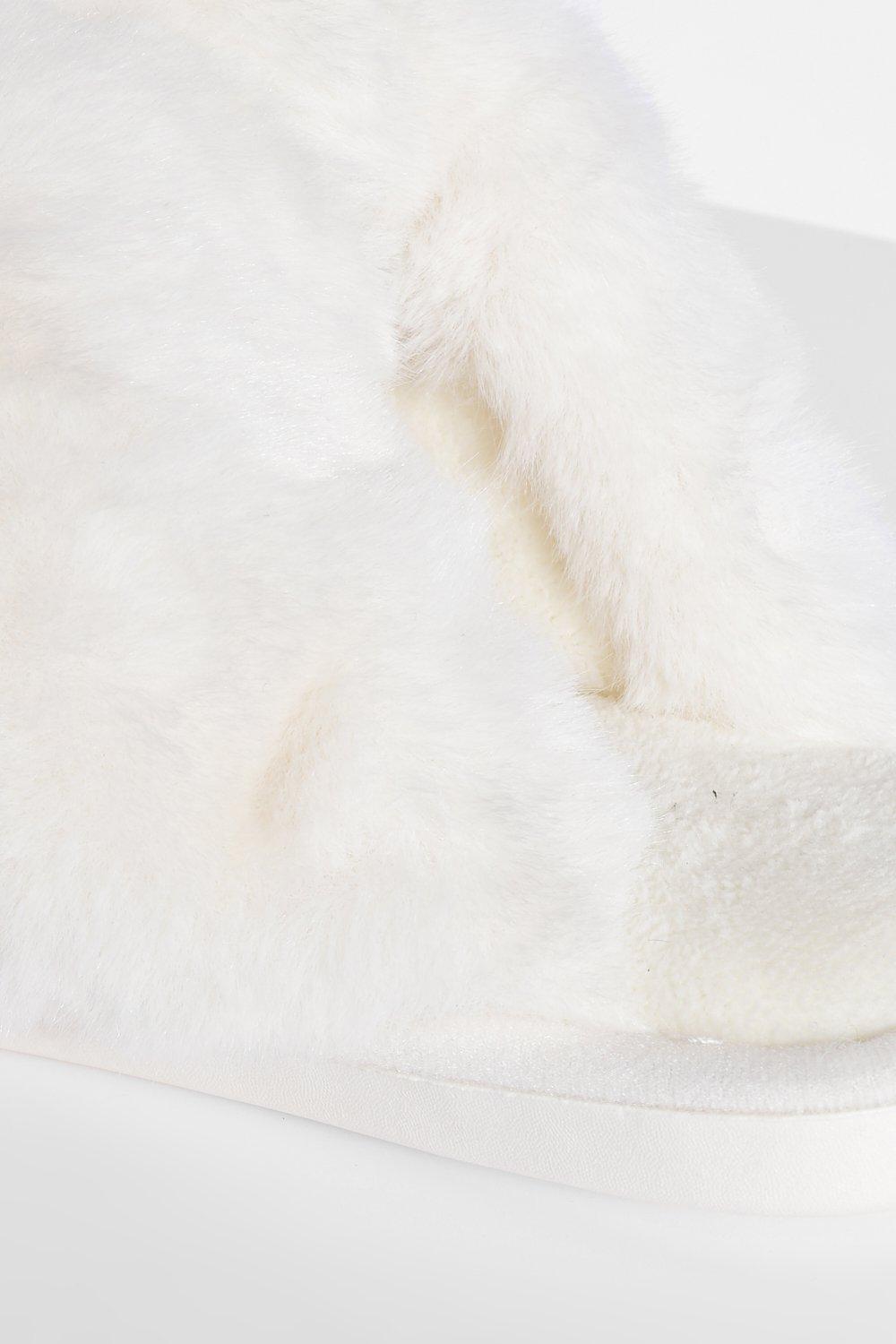 White co slippers sales