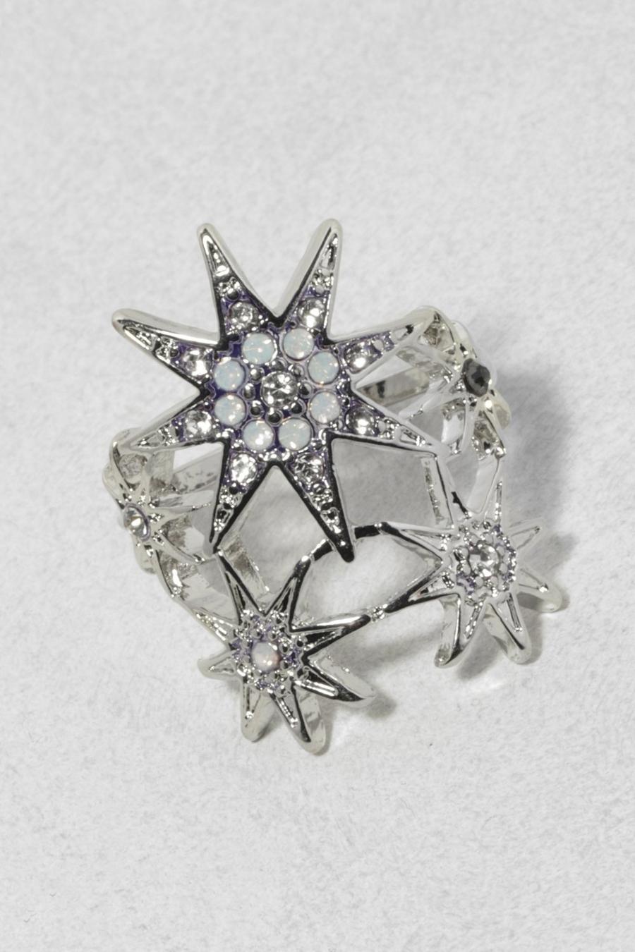 Silver Celestial Statement Ring image number 1