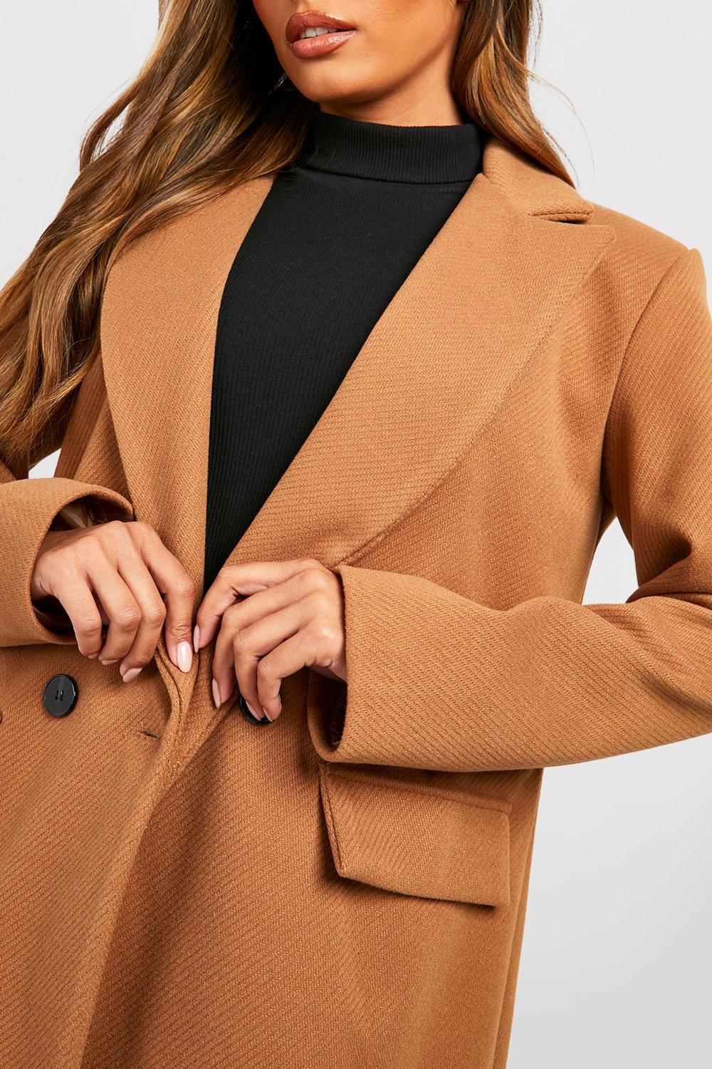 Boohoo camel blazer hotsell