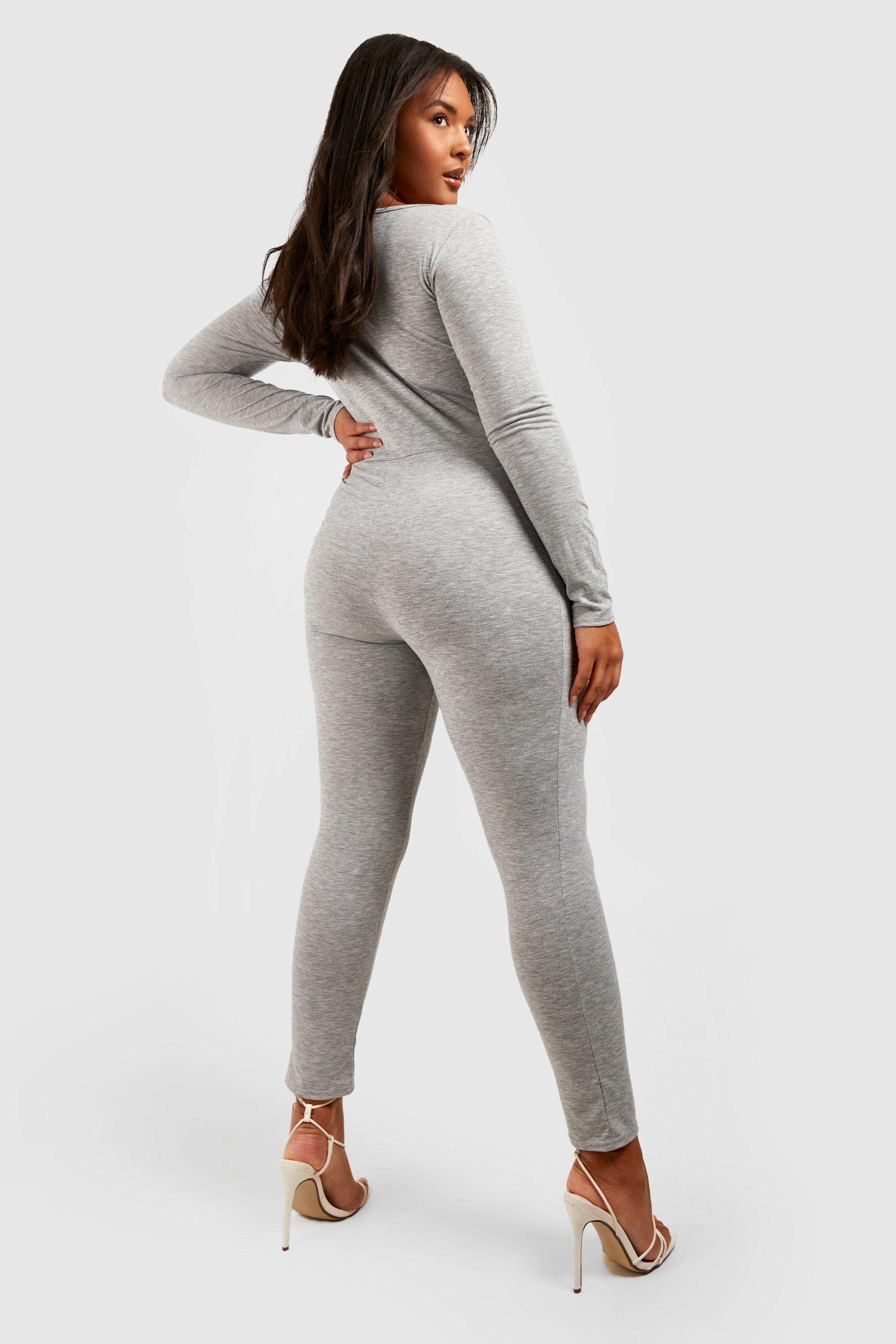 Grey store fitted jumpsuit