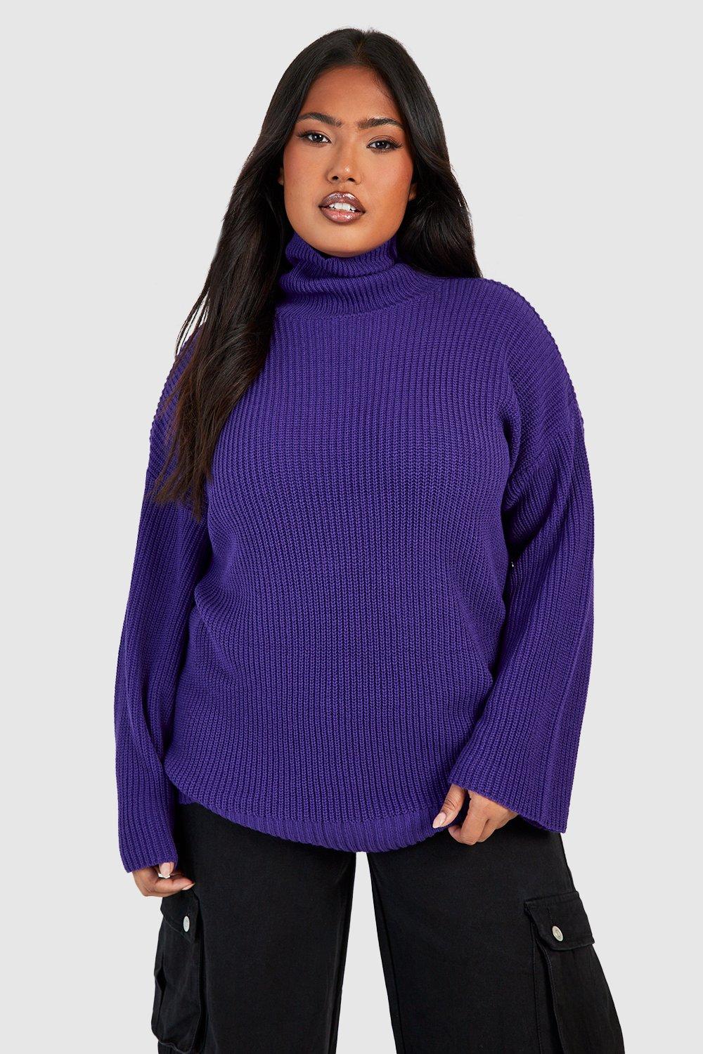 Plus size roll neck jumper hotsell