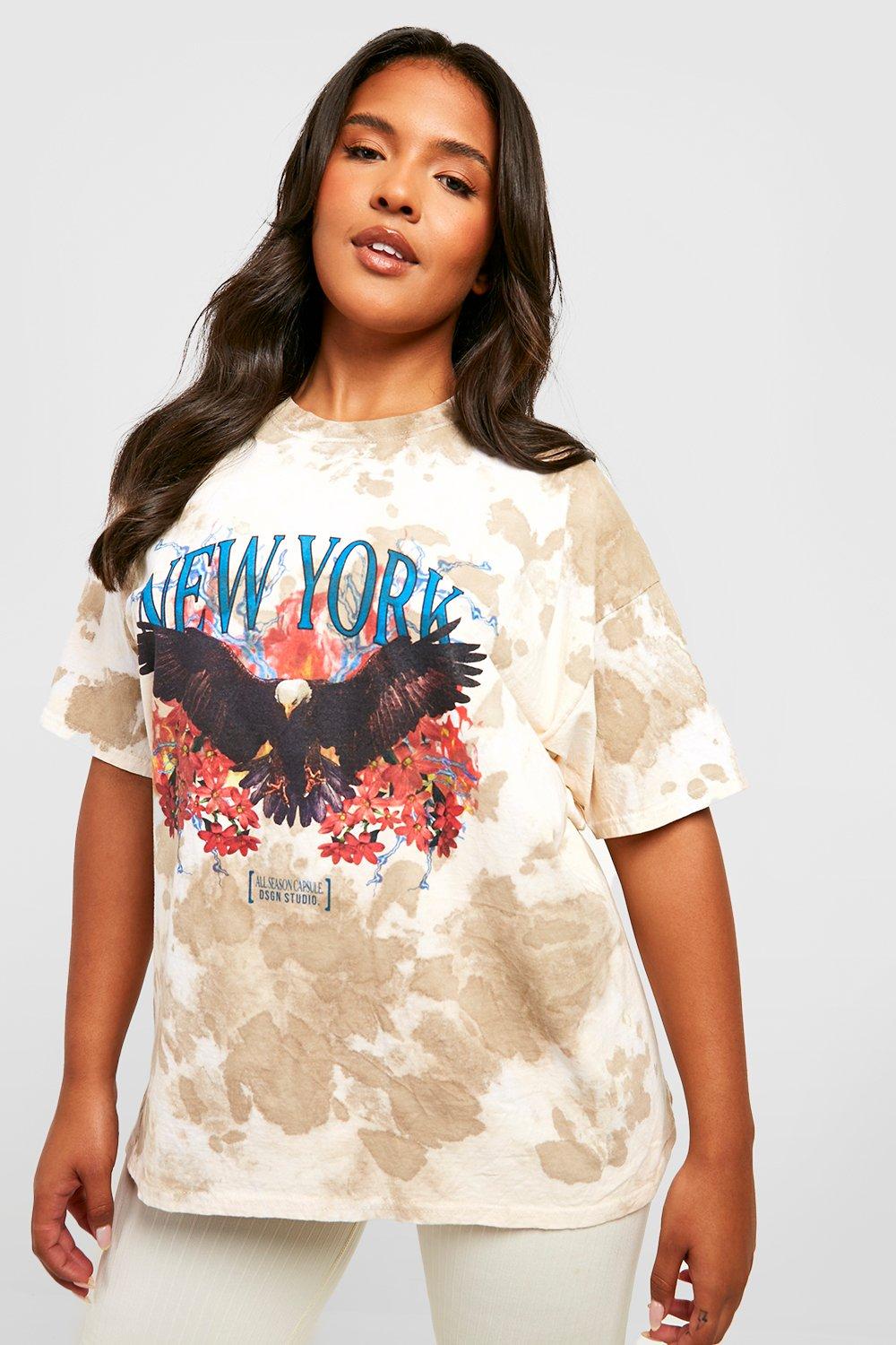 boohoo New York Oversized Tee - Women's Printed T-shirts