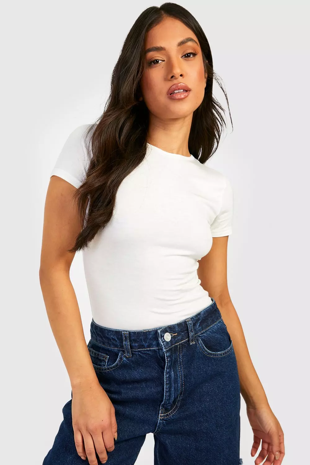 regular fit jersey short sleeve bodysuit