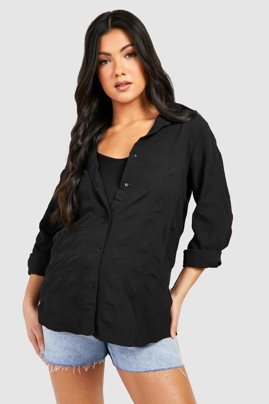 Black Mammakläder - Skjorta med struktur image number 1
