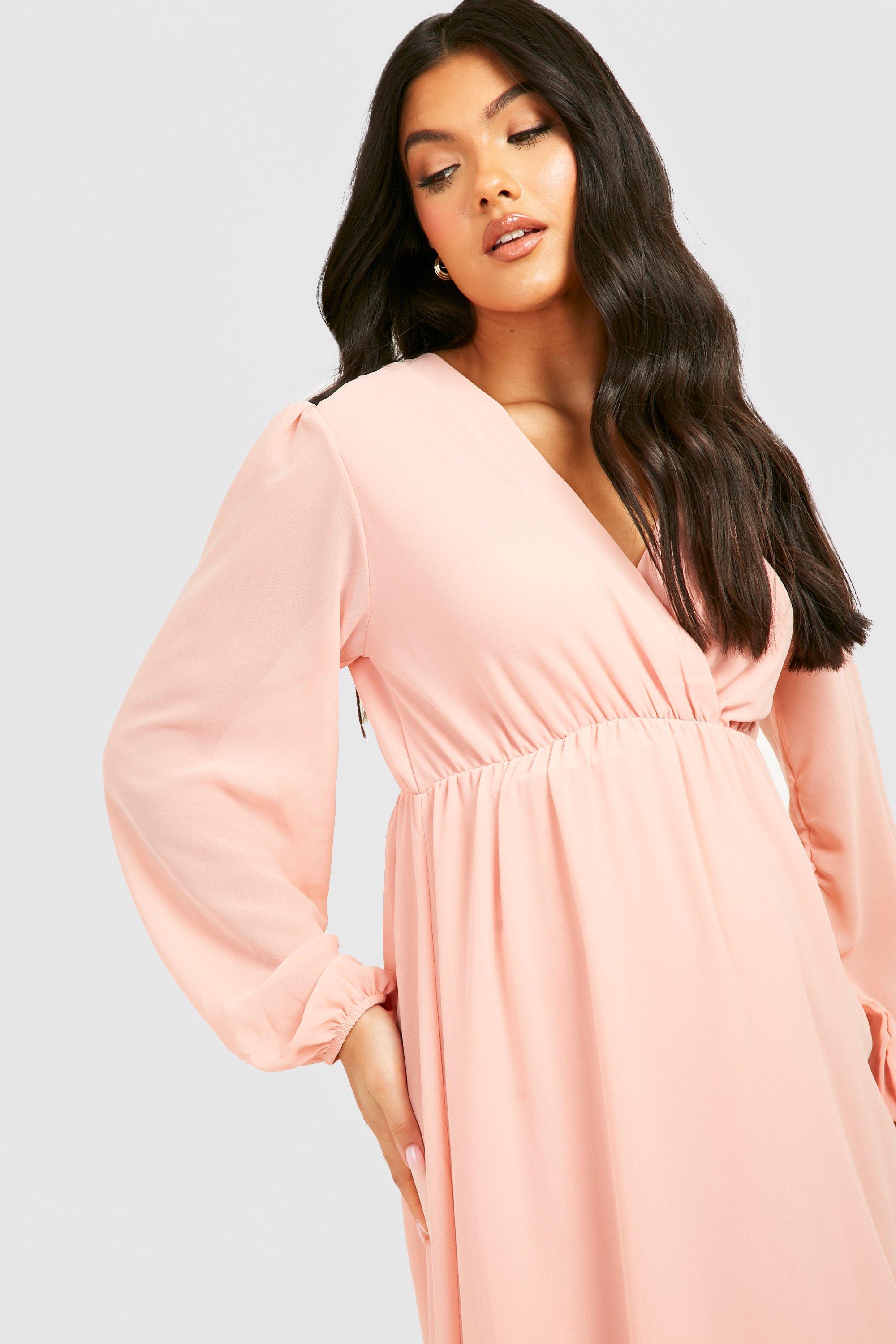 Maternite Robe de grossesse en mousseline de soie boohoo FR