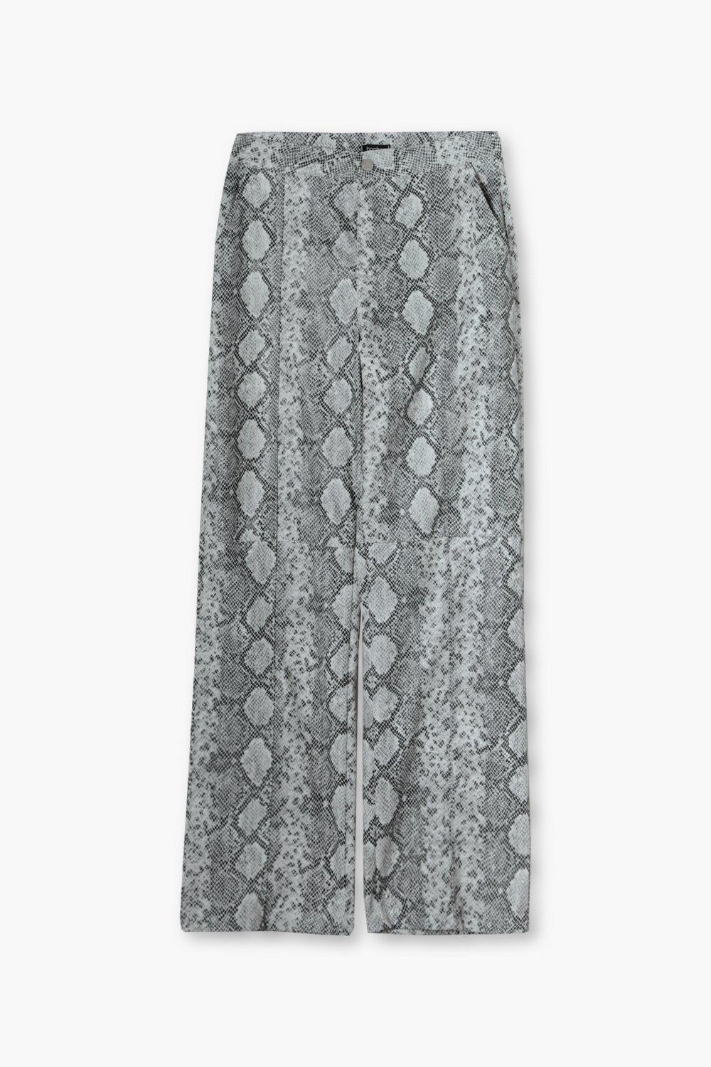 Snake print pu on sale trousers