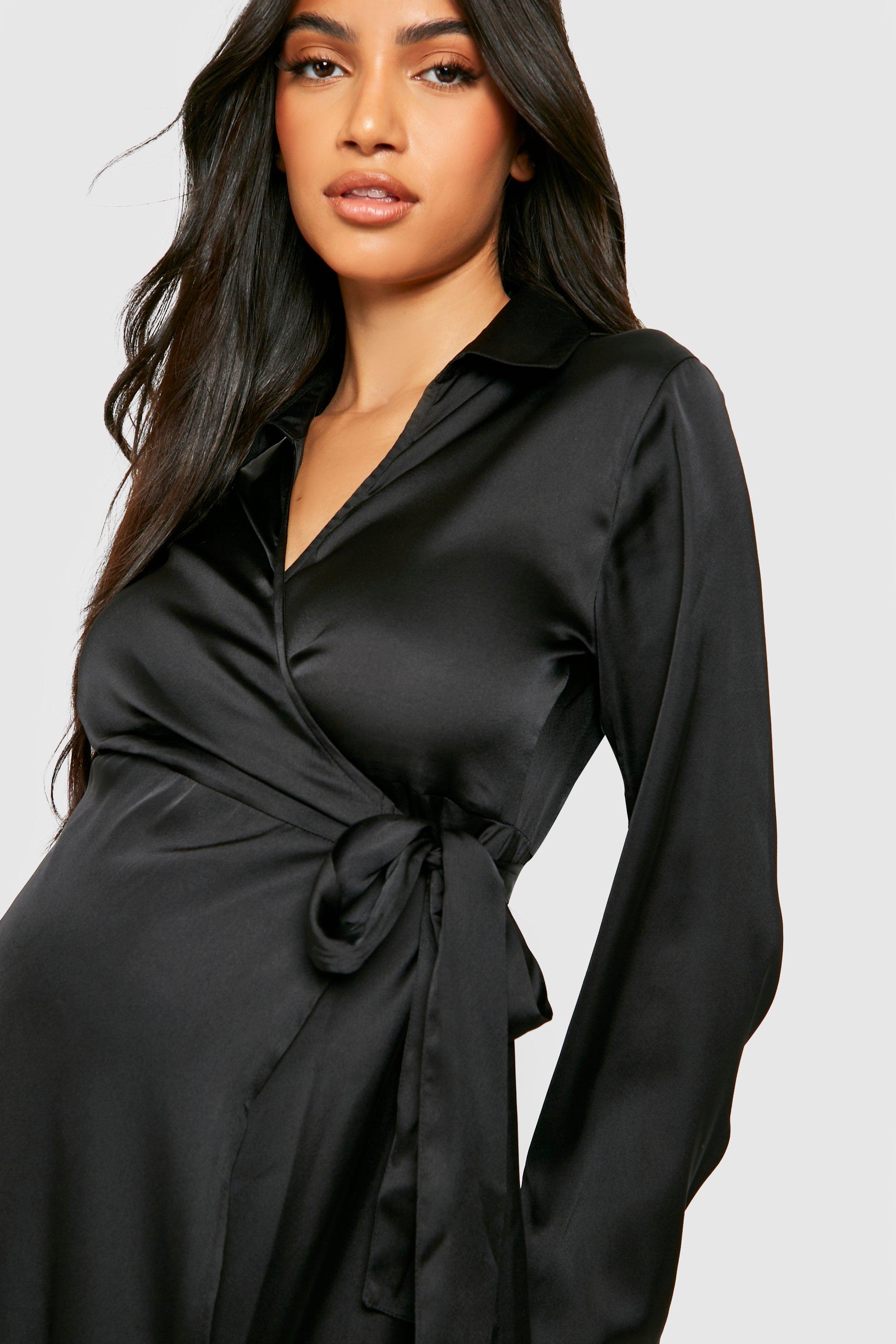 Maternity Wrap Midi Dress