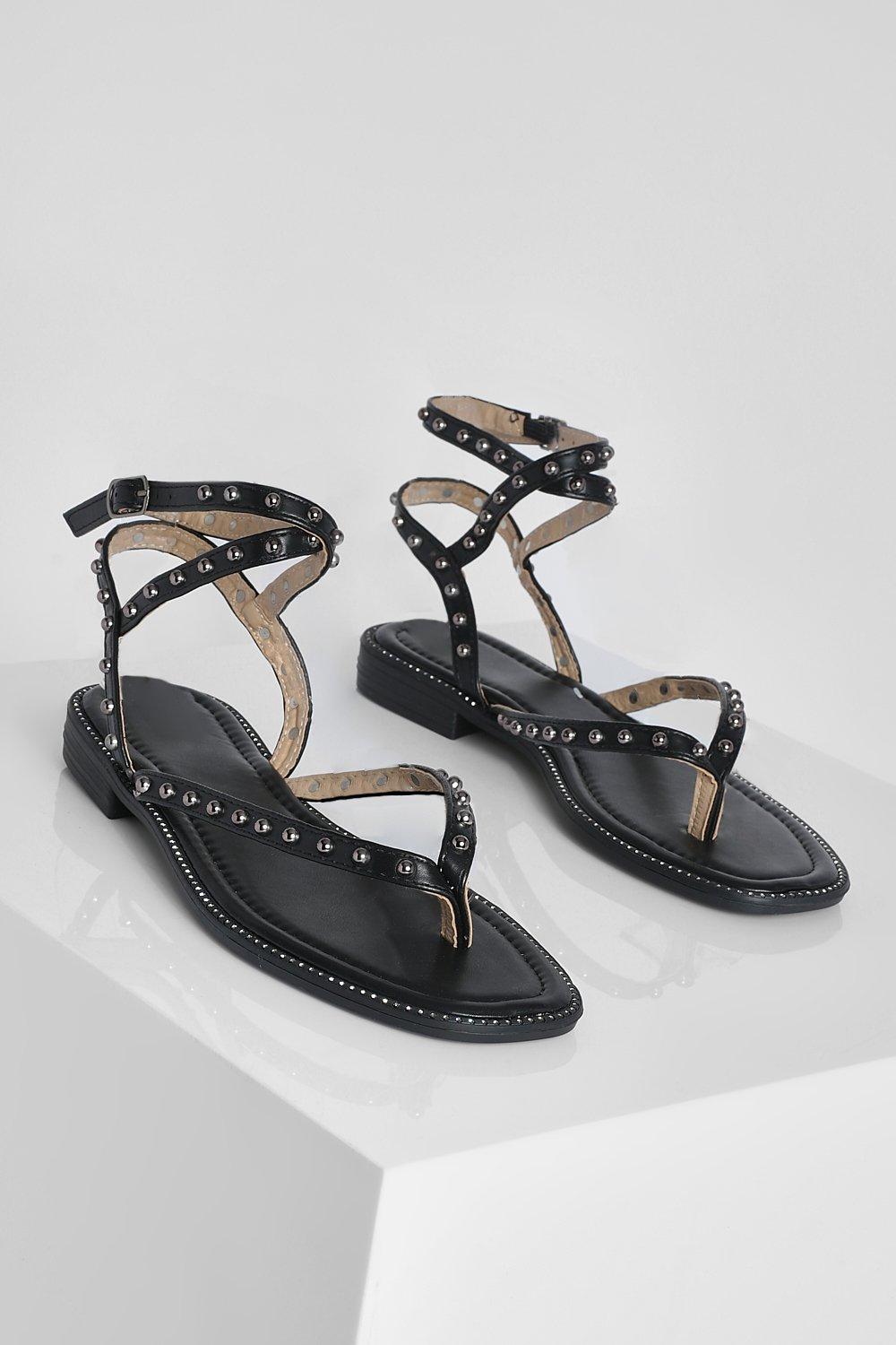 Sandalias tachuelas online planas