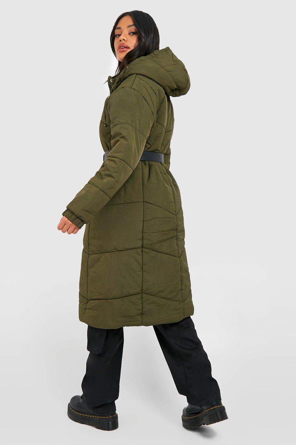 Boohoo 2024 khaki coat