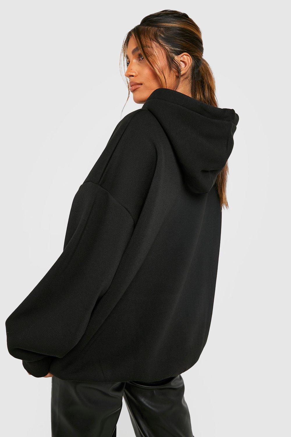 Boohoo black clearance hoodie