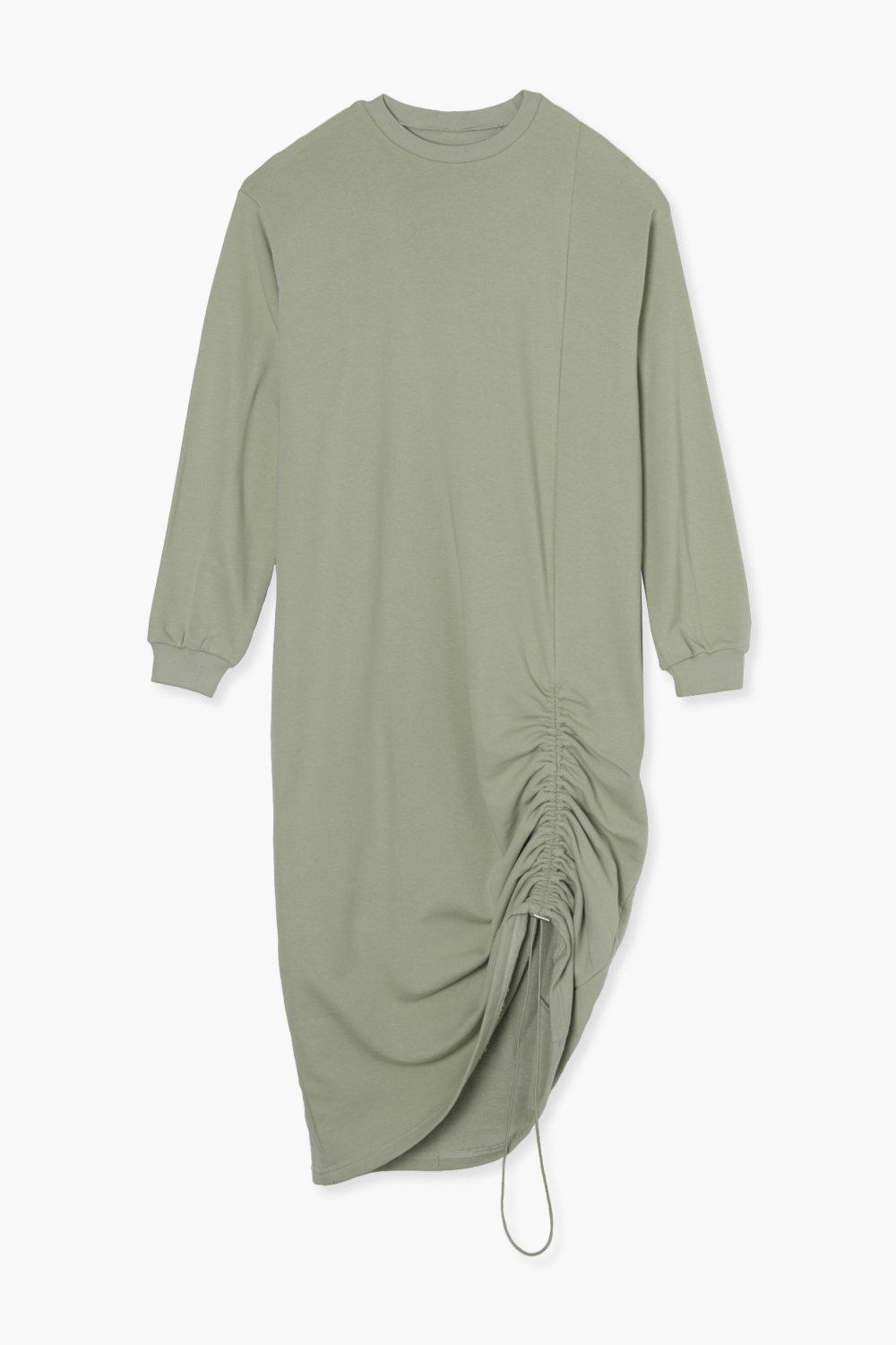 Ruched side shop jumper dress