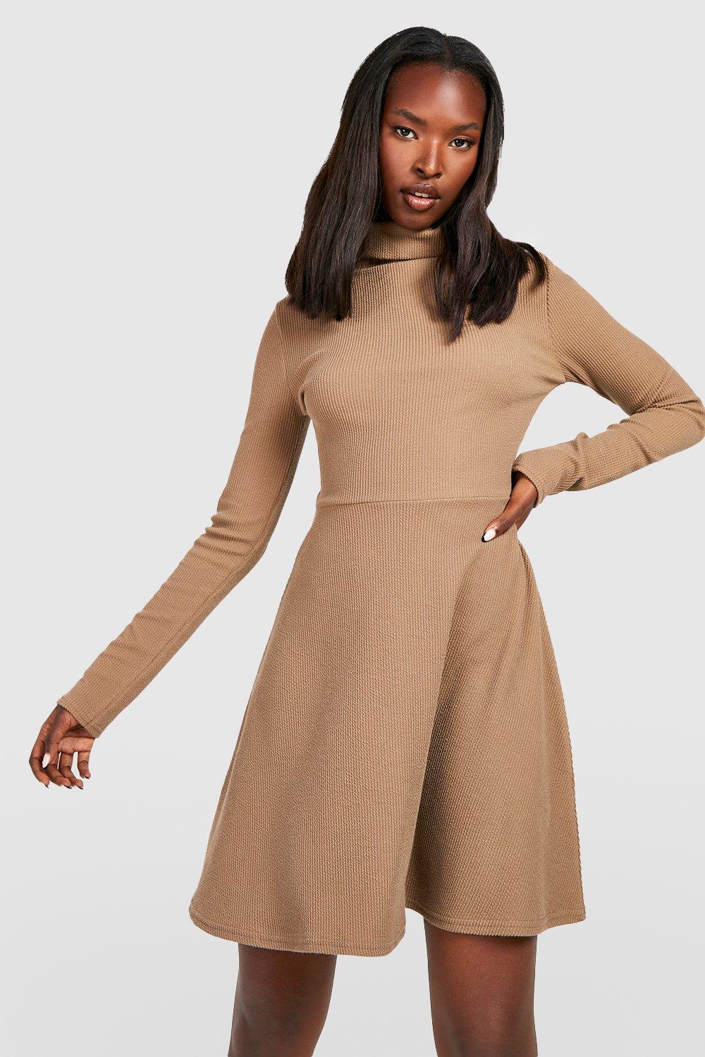 Polo neck store skater dress