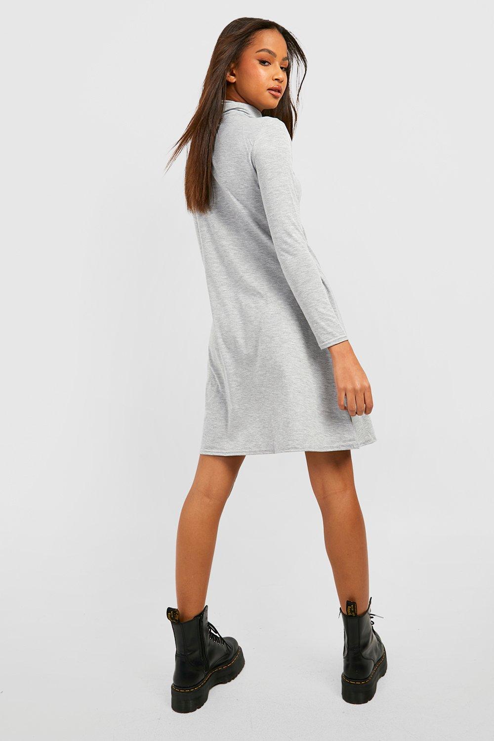 Turtleneck clearance swing dress