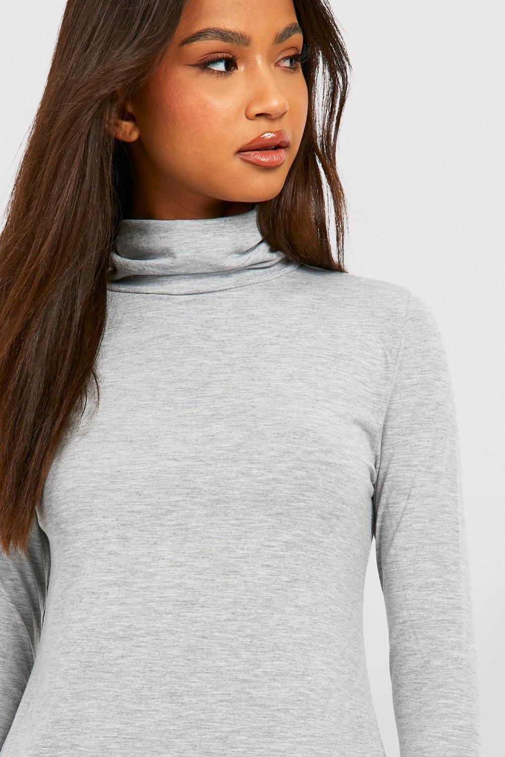 Gray 2025 turtleneck shirt