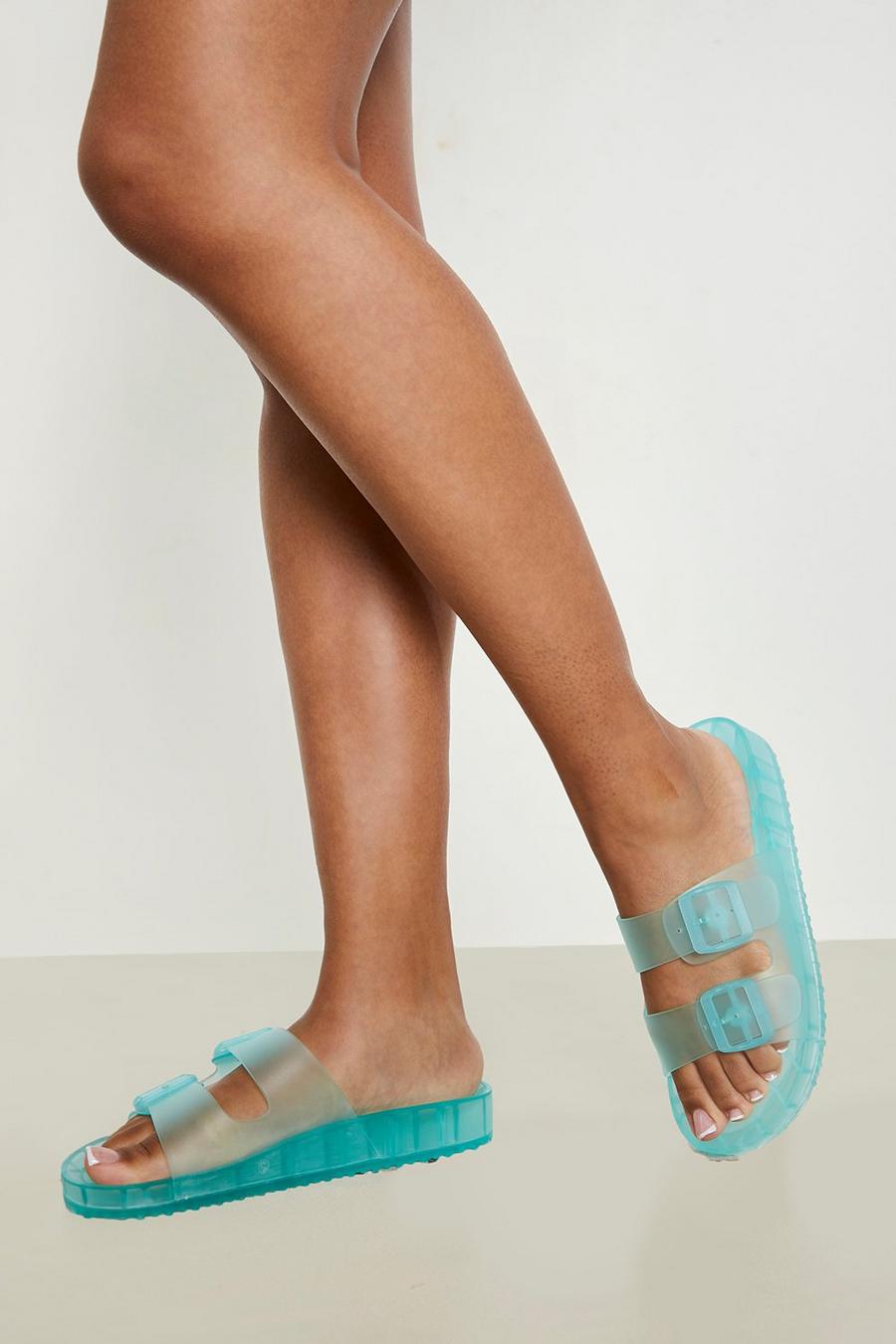 Aqua Jelly Double Buckle Sandal image number 1