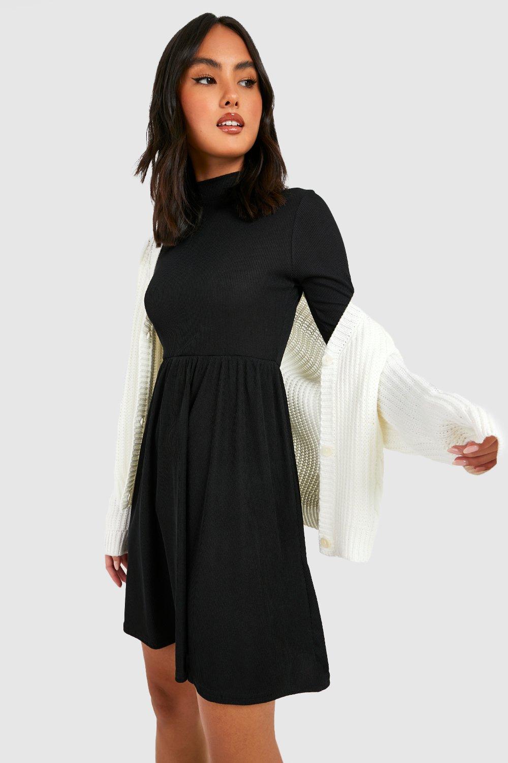 High neck smock dress discount