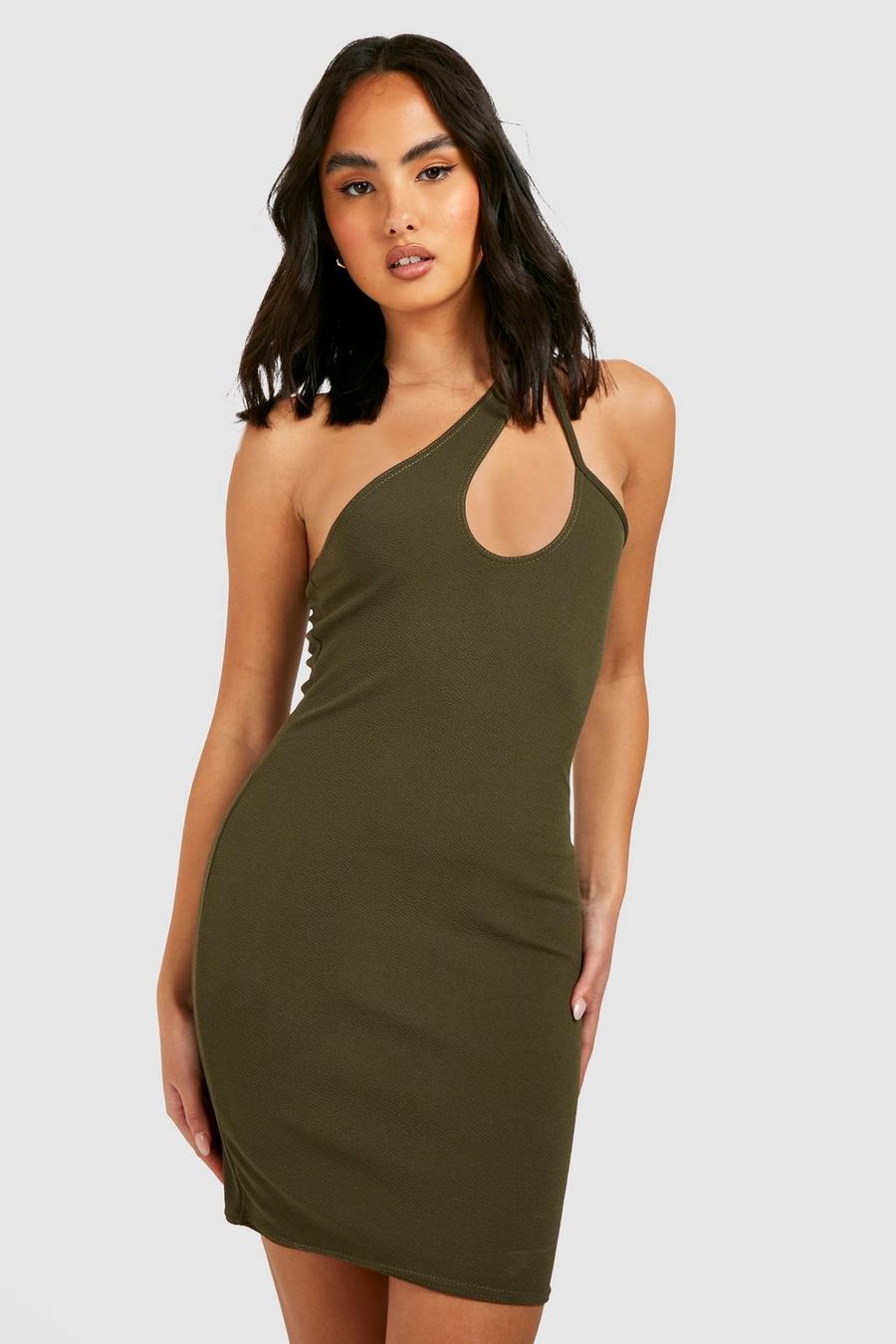 Khaki Cut Out Strappy Bodycon Dress image number 1