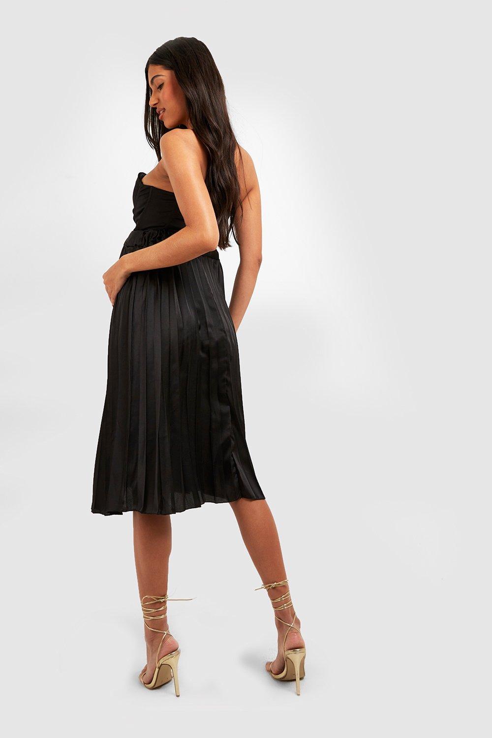 Pleated midi skirt maternity hotsell