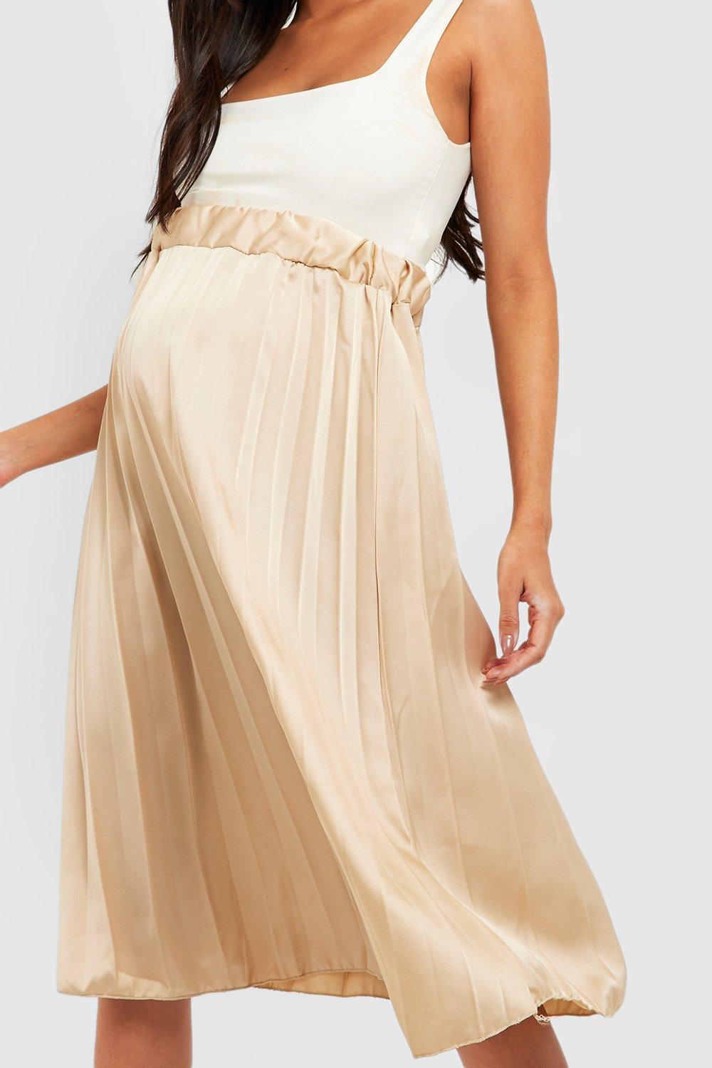 Maternity maxi outlet pleated skirt