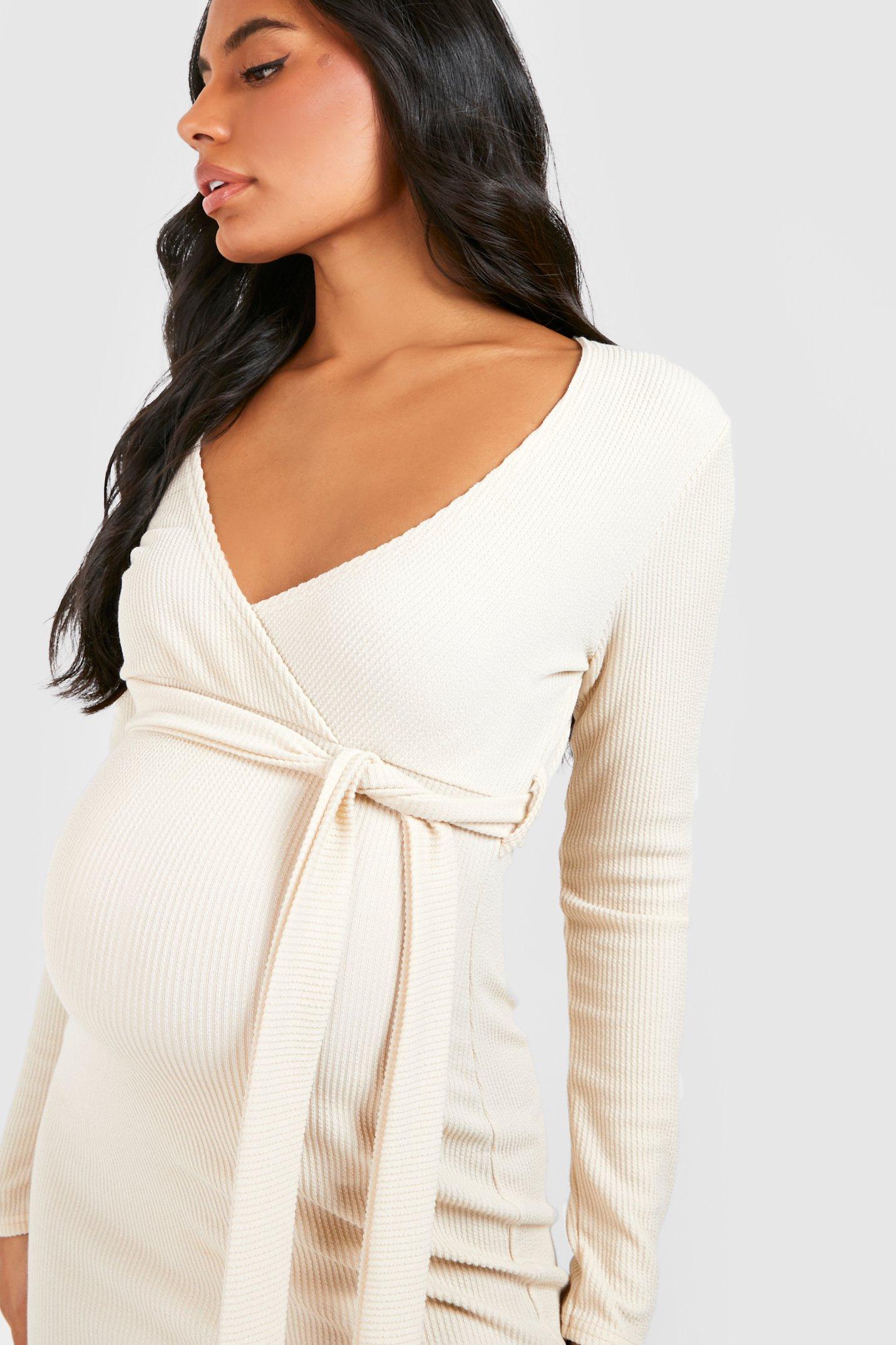 Maternity dress cheap boohoo