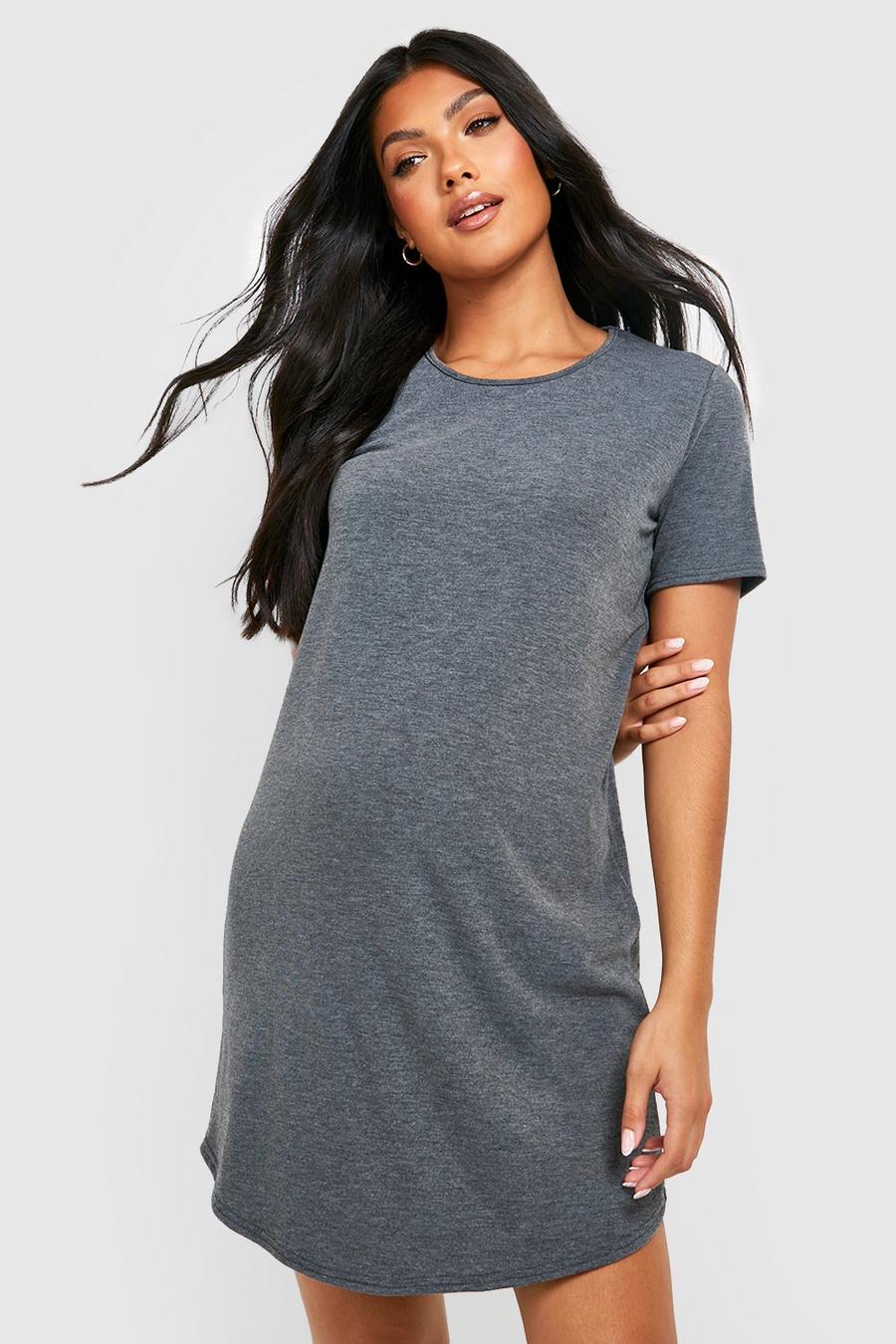 Charcoal Maternity Basic T-Shirt Nightgown image number 1