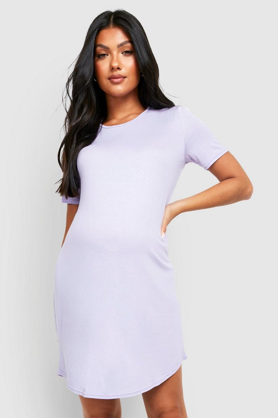 Lilac Maternity Basic T-shirt Nightie image number 1