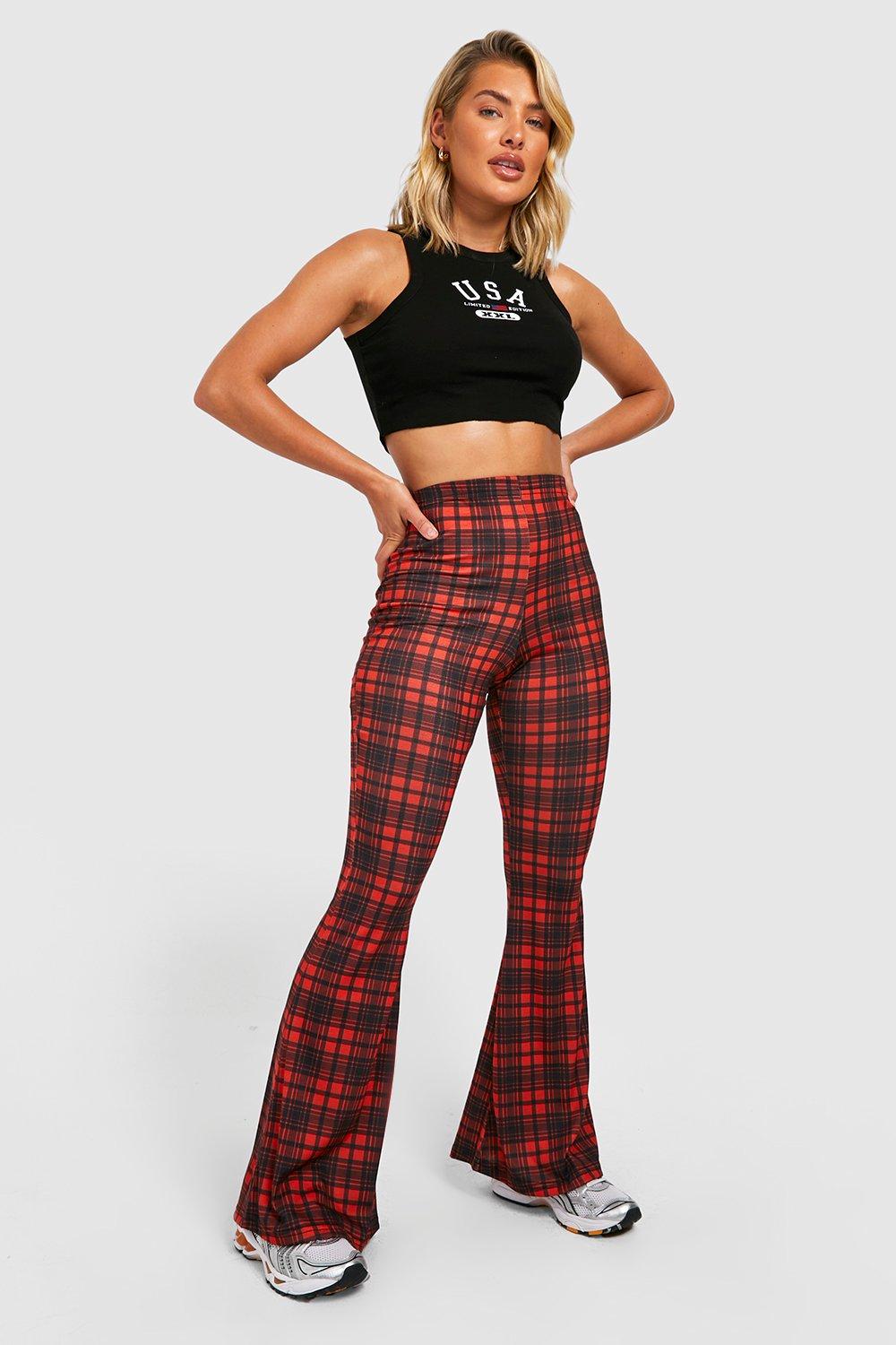 V Shaped Waist Flared Disco Pants