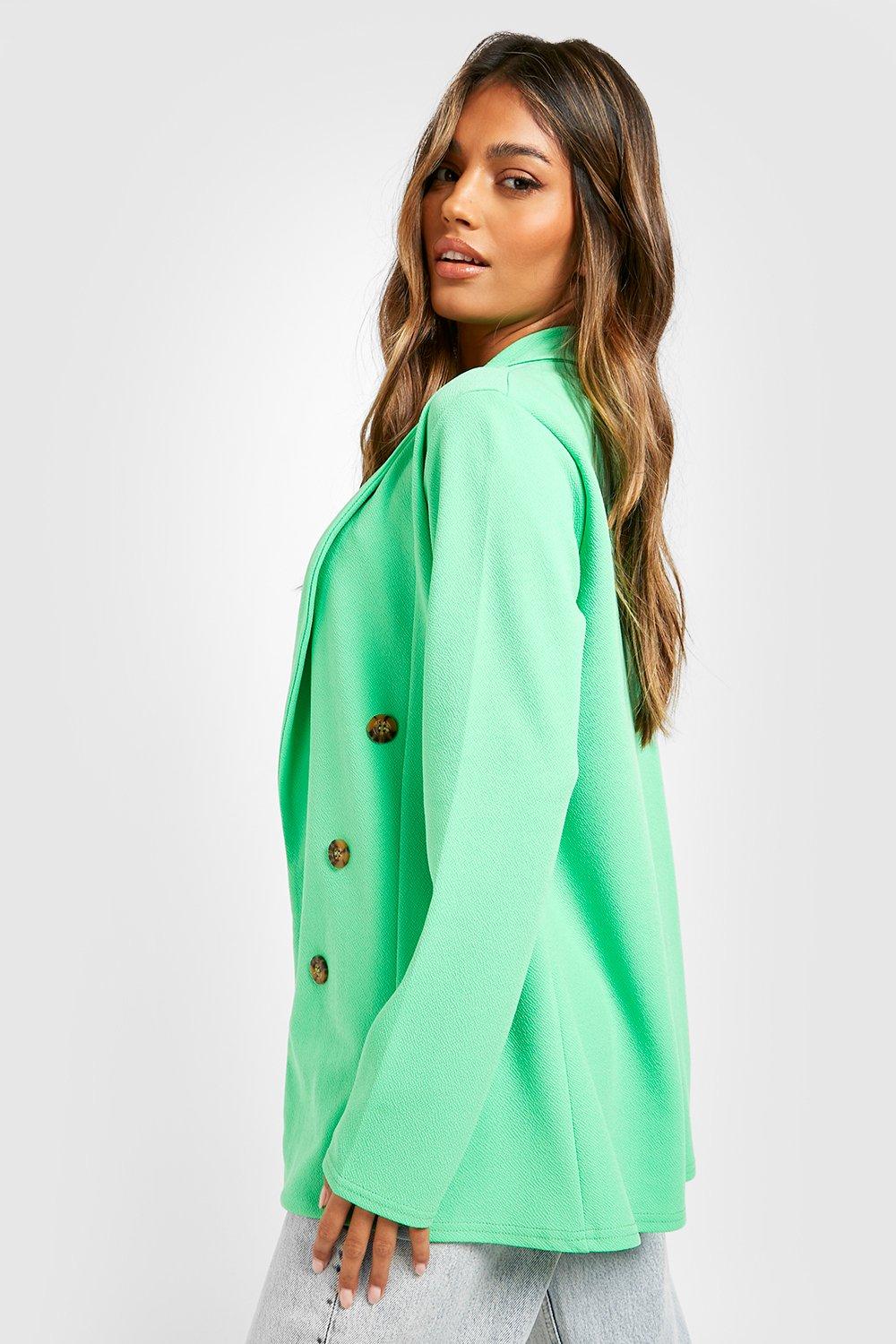 green blazer boohoo