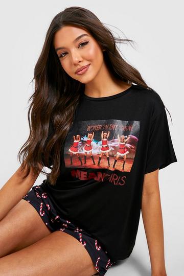 Mean Girls Pyjamas med t-shirt och shorts black