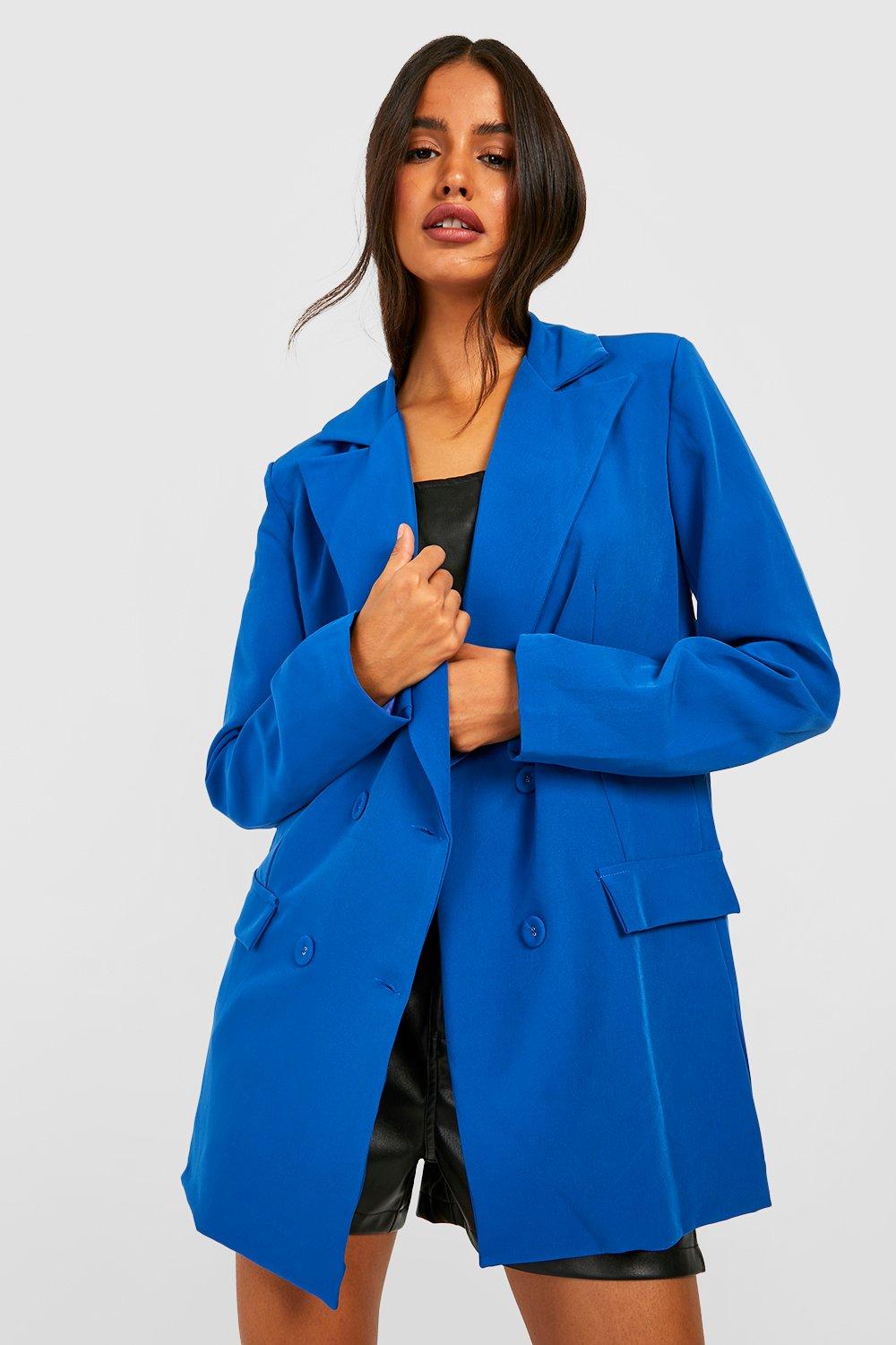 Tailored Double Breasted Oversized Blazer boohoo