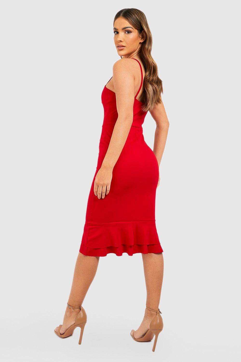 Plt red bandage outlet dress