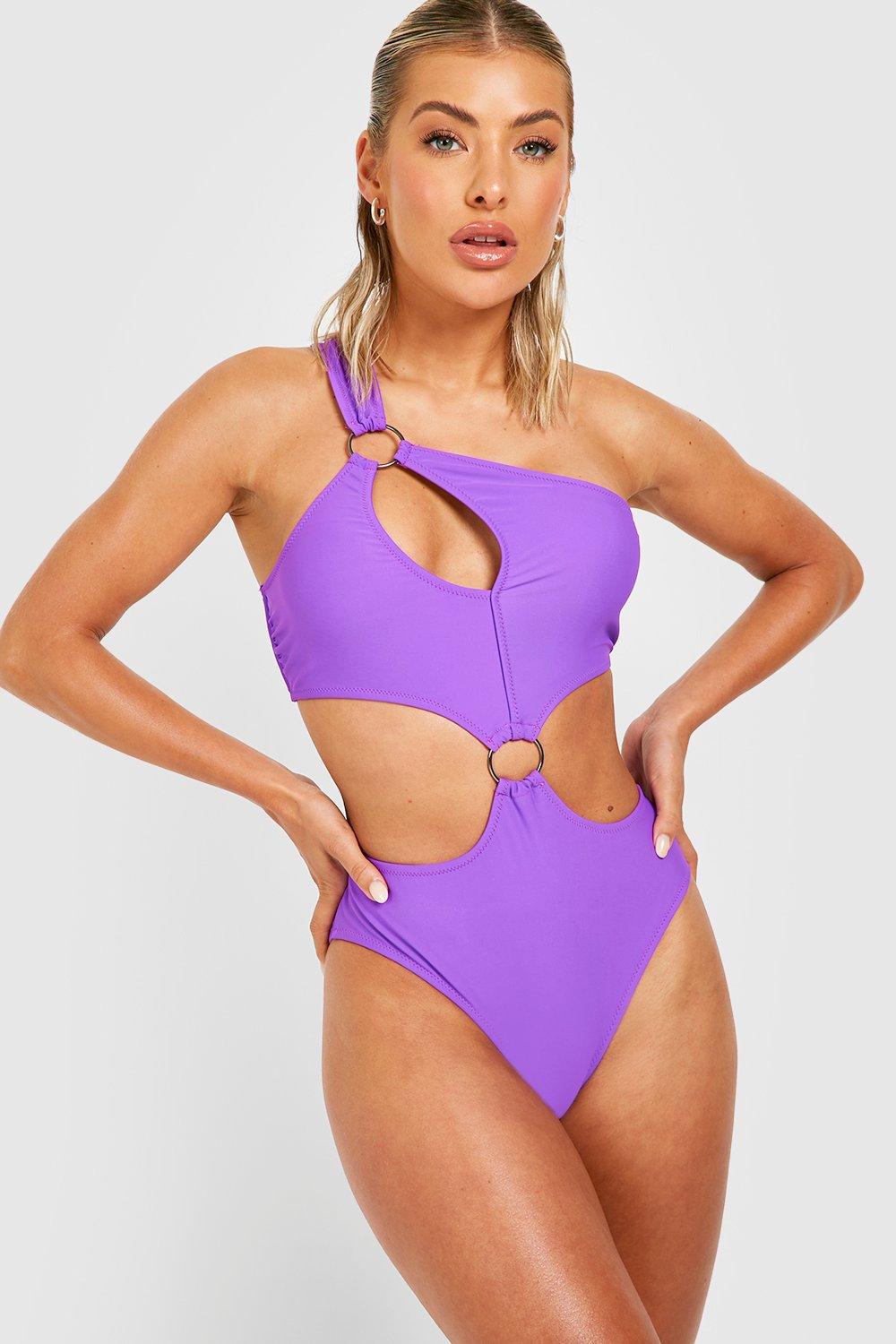 Cut out hot sale swimsuit boohoo