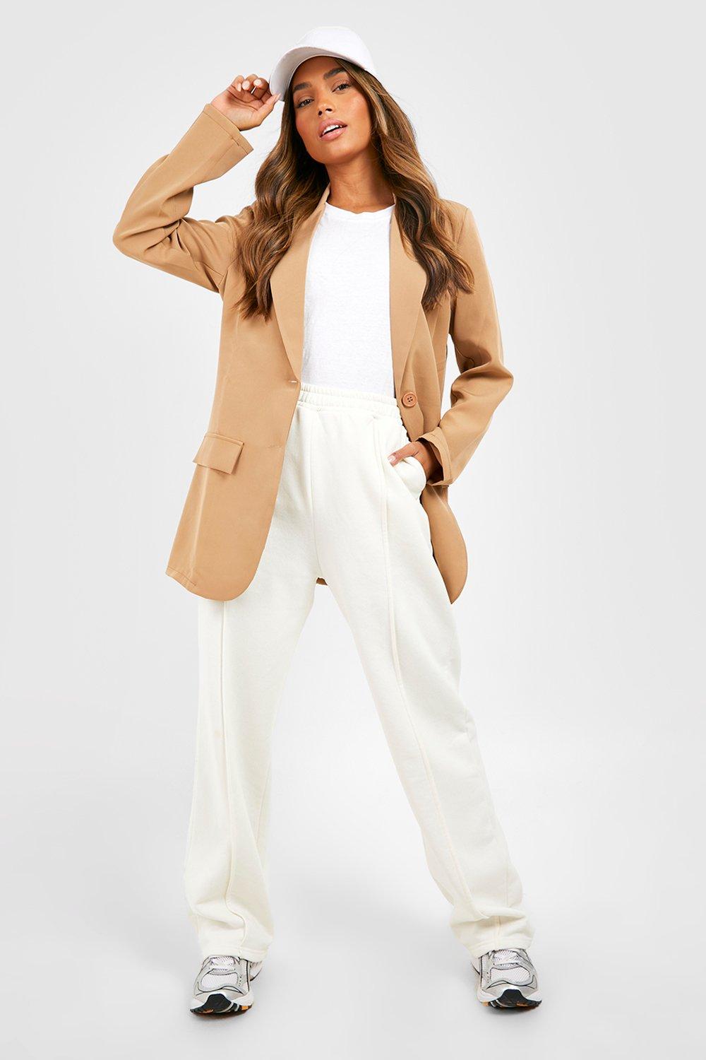 Fitted 2024 camel blazer