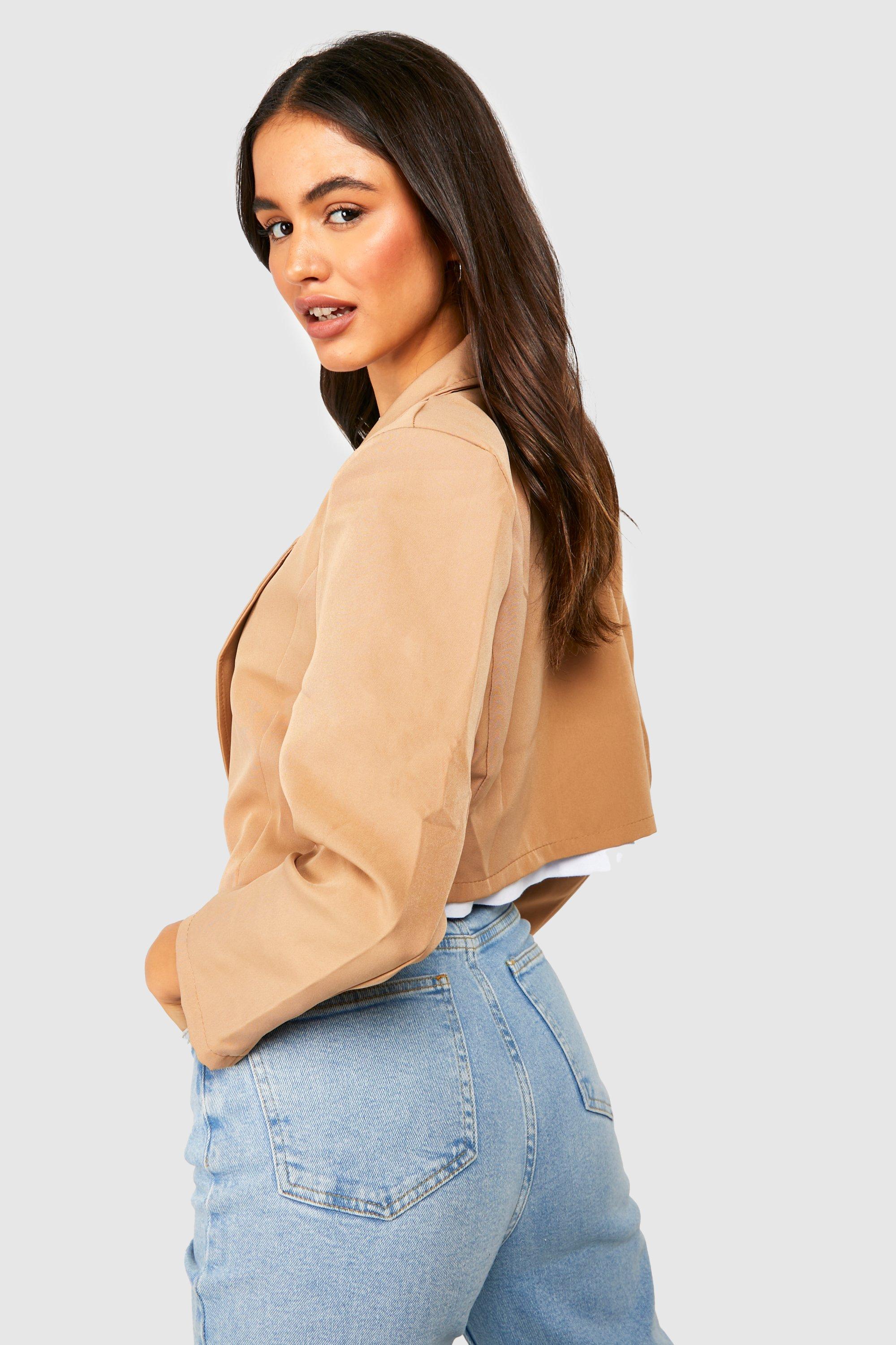 Boohoo cropped store jacket