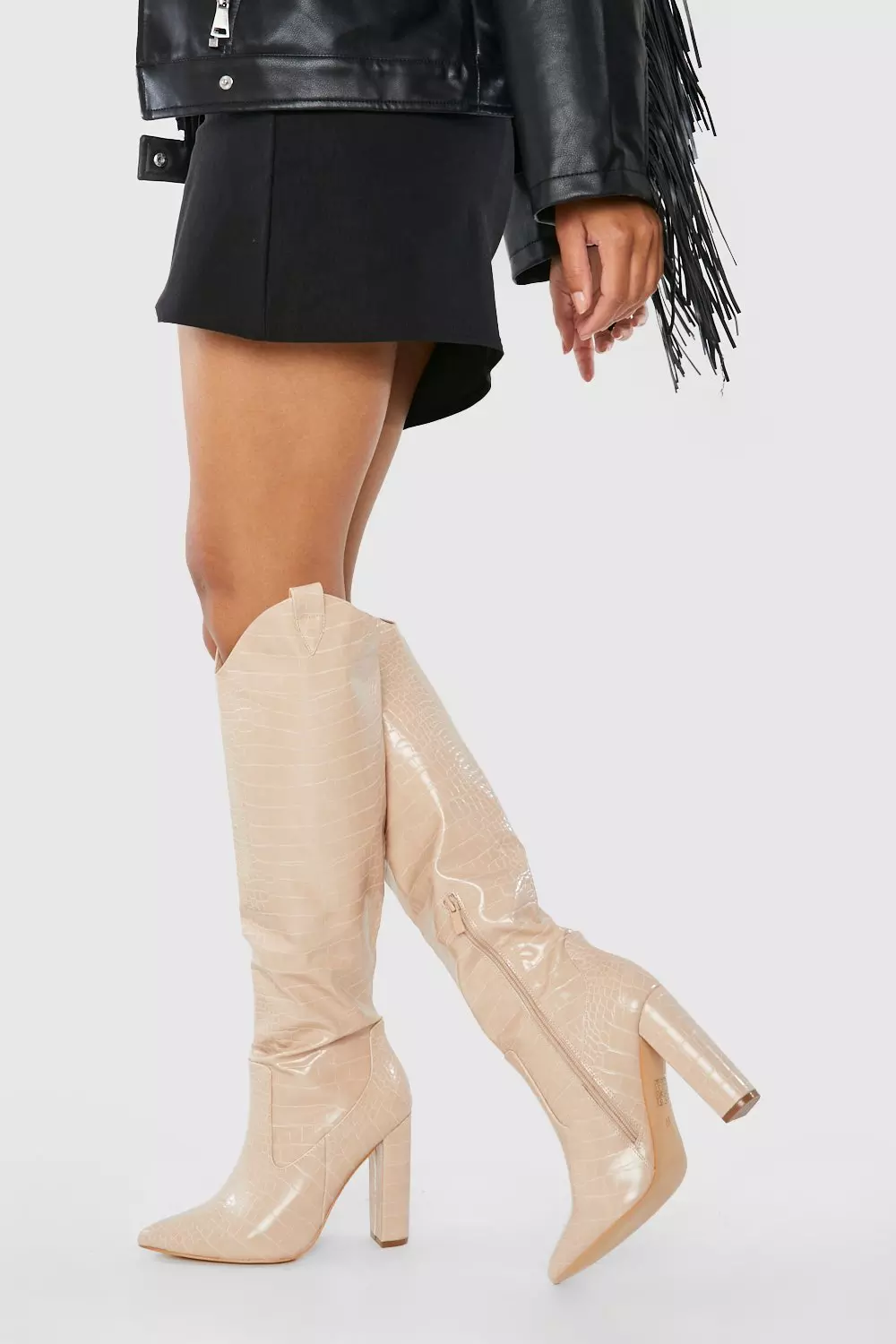 Nude hot sale western boots