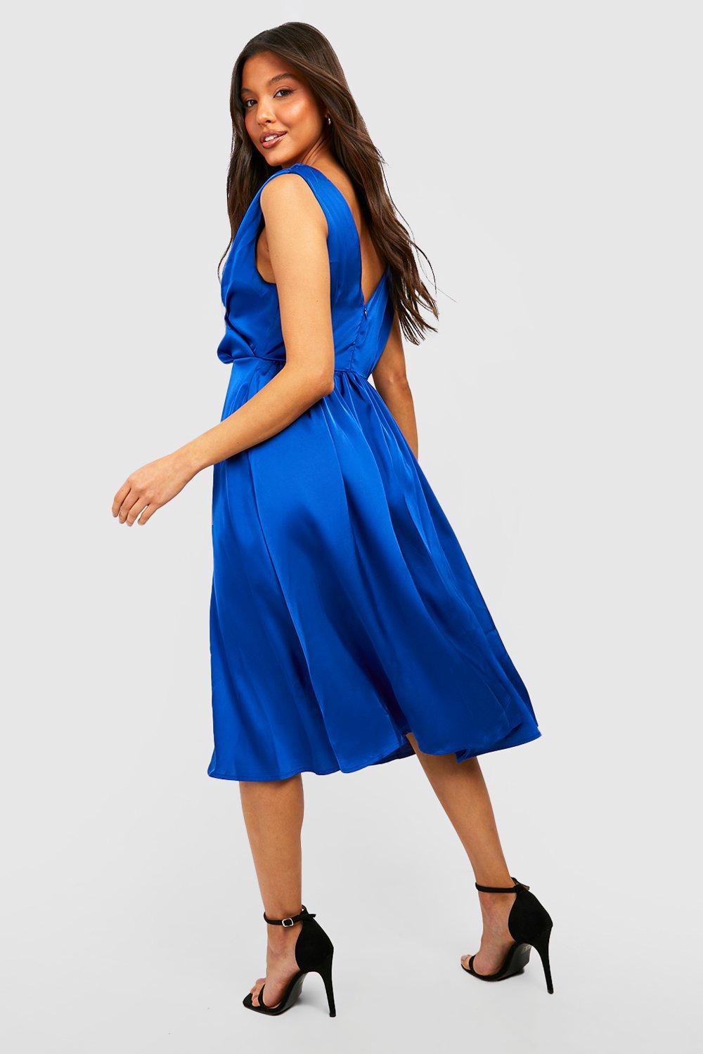 Cobalt blue midi dress 2024 uk