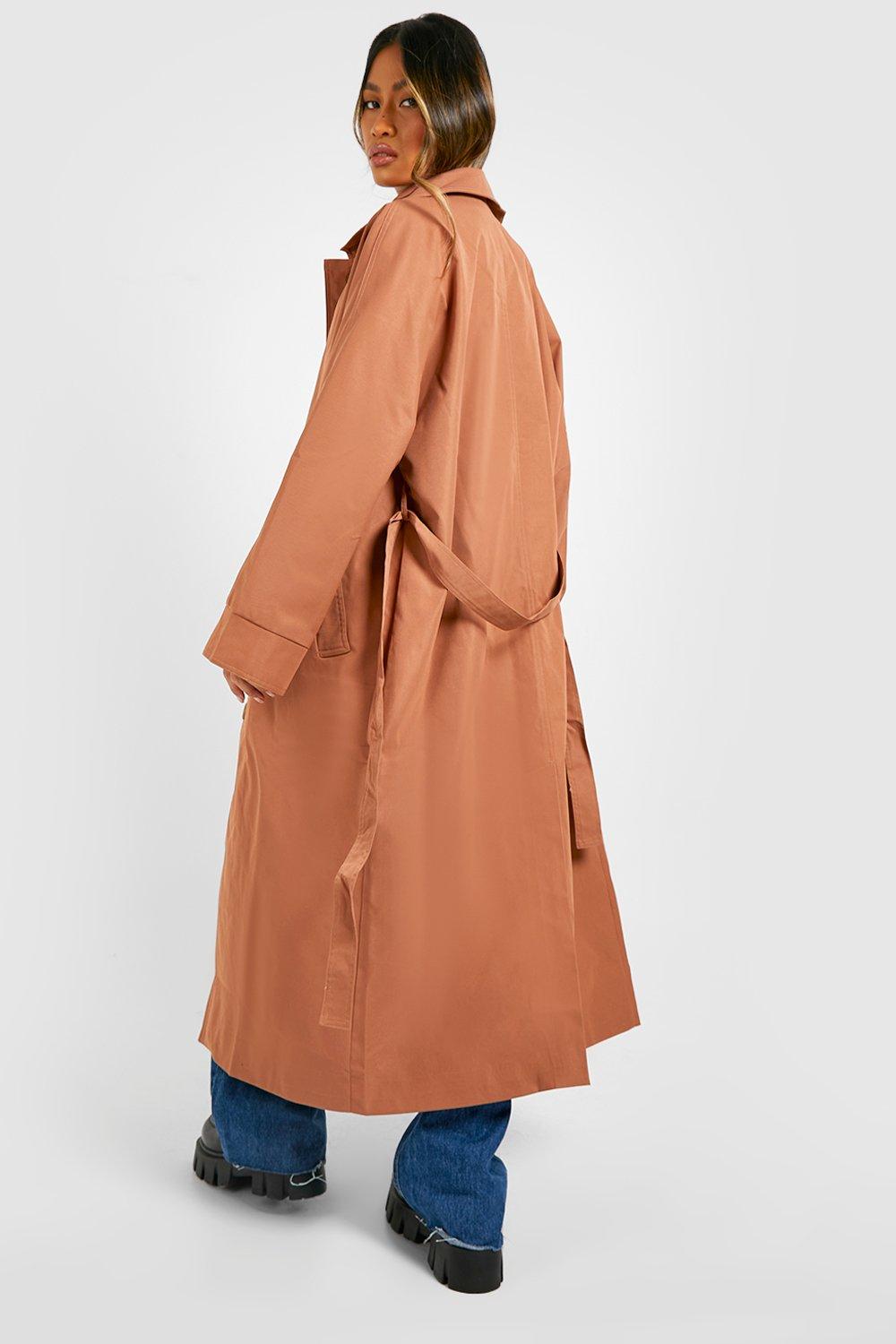 Salmon on sale trench coat