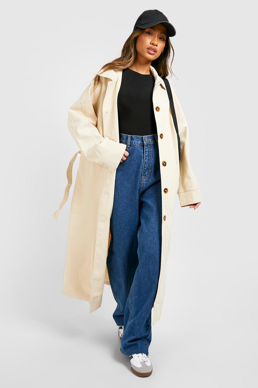 Stone Button Through Belted Trench image number 1