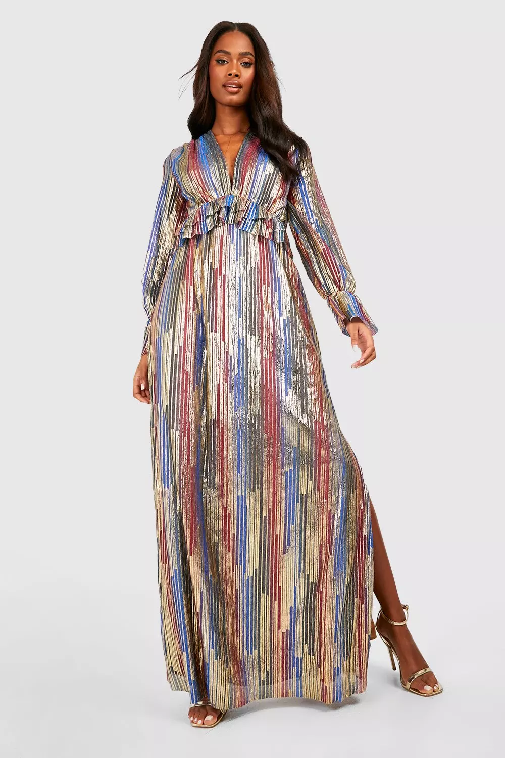 Metallic 2024 rainbow dress