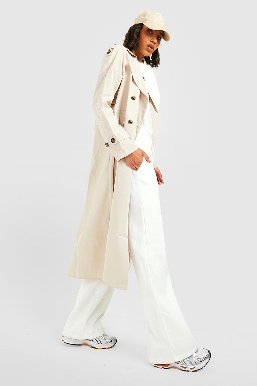 Beige Synch Waist Trench Coat image number 1