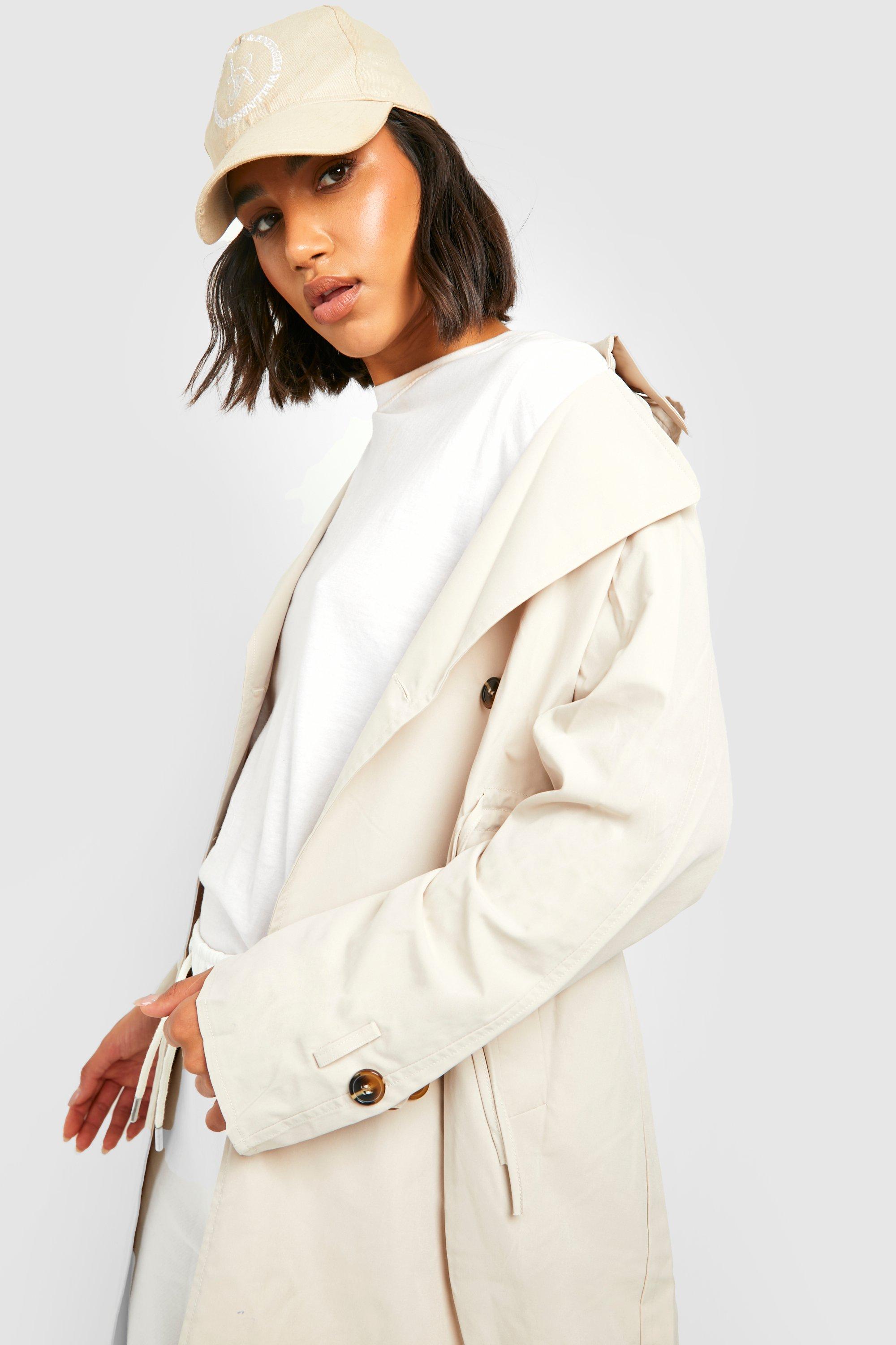 Boohoo on sale beige coat