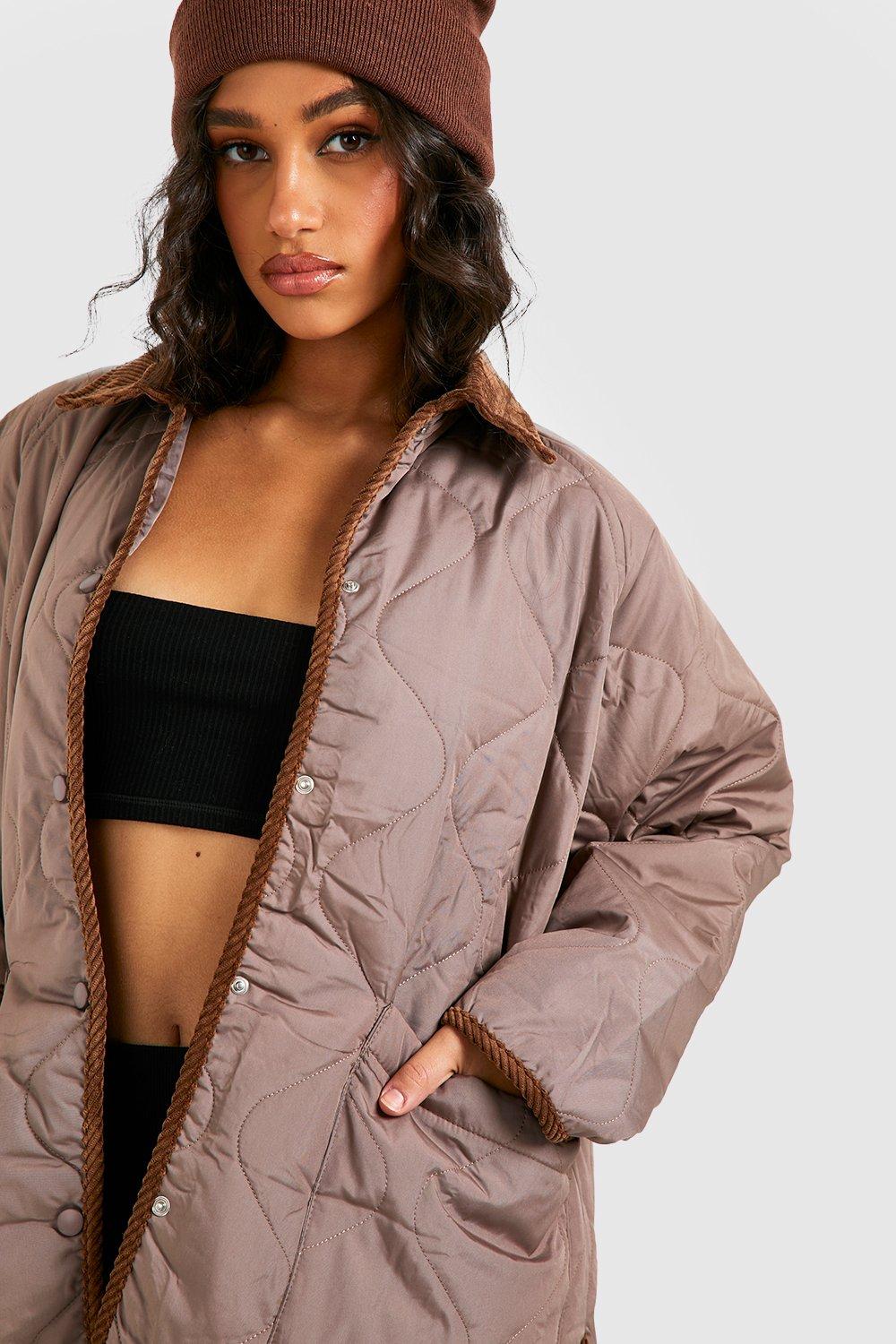 Boohoo on sale quilted jacket