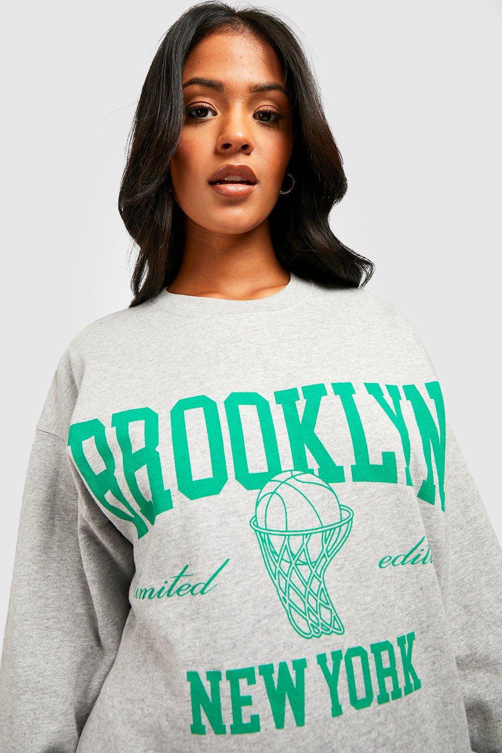 Grey brooklyn sweatshirt cheap