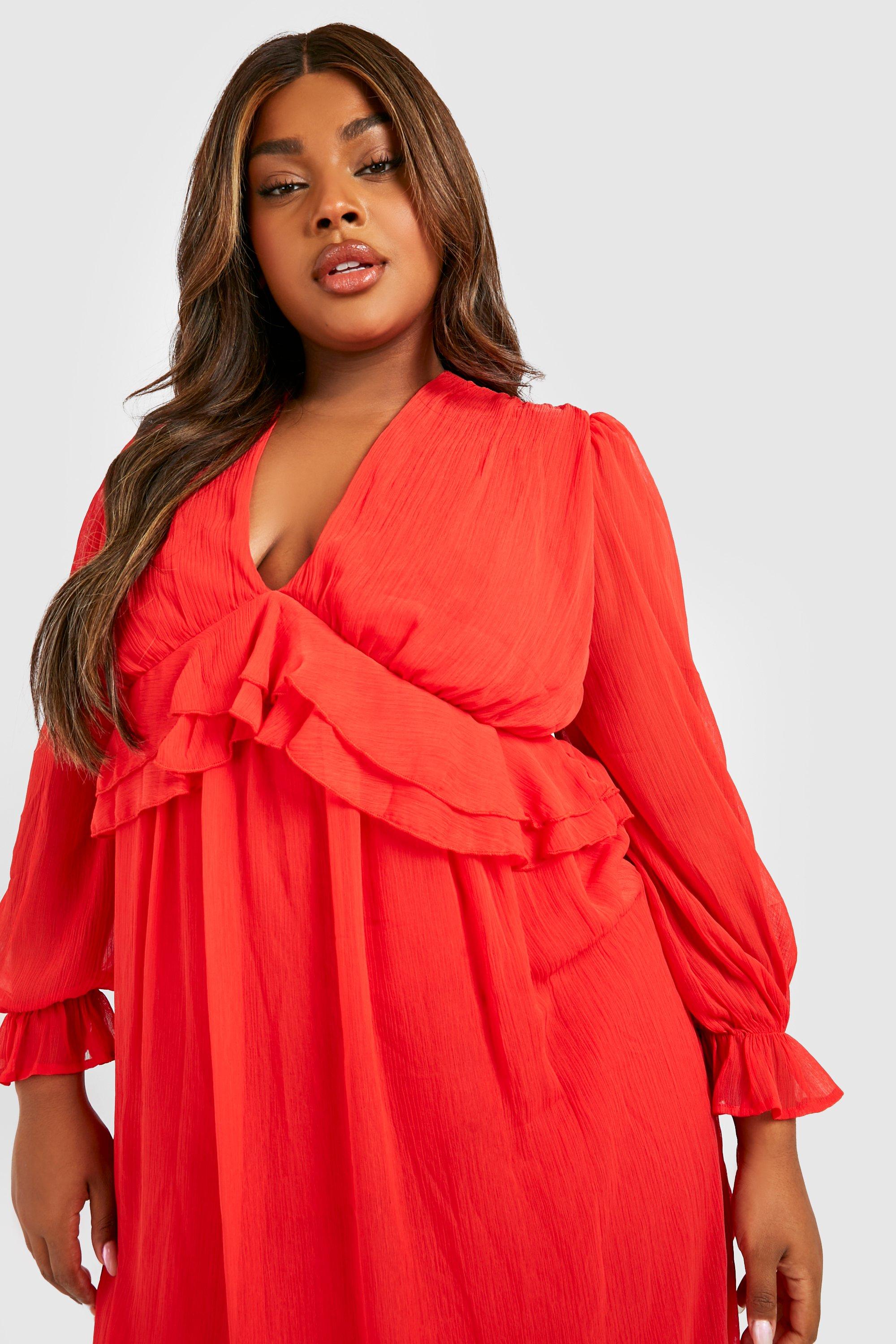 Boohoo skater store dress plus size