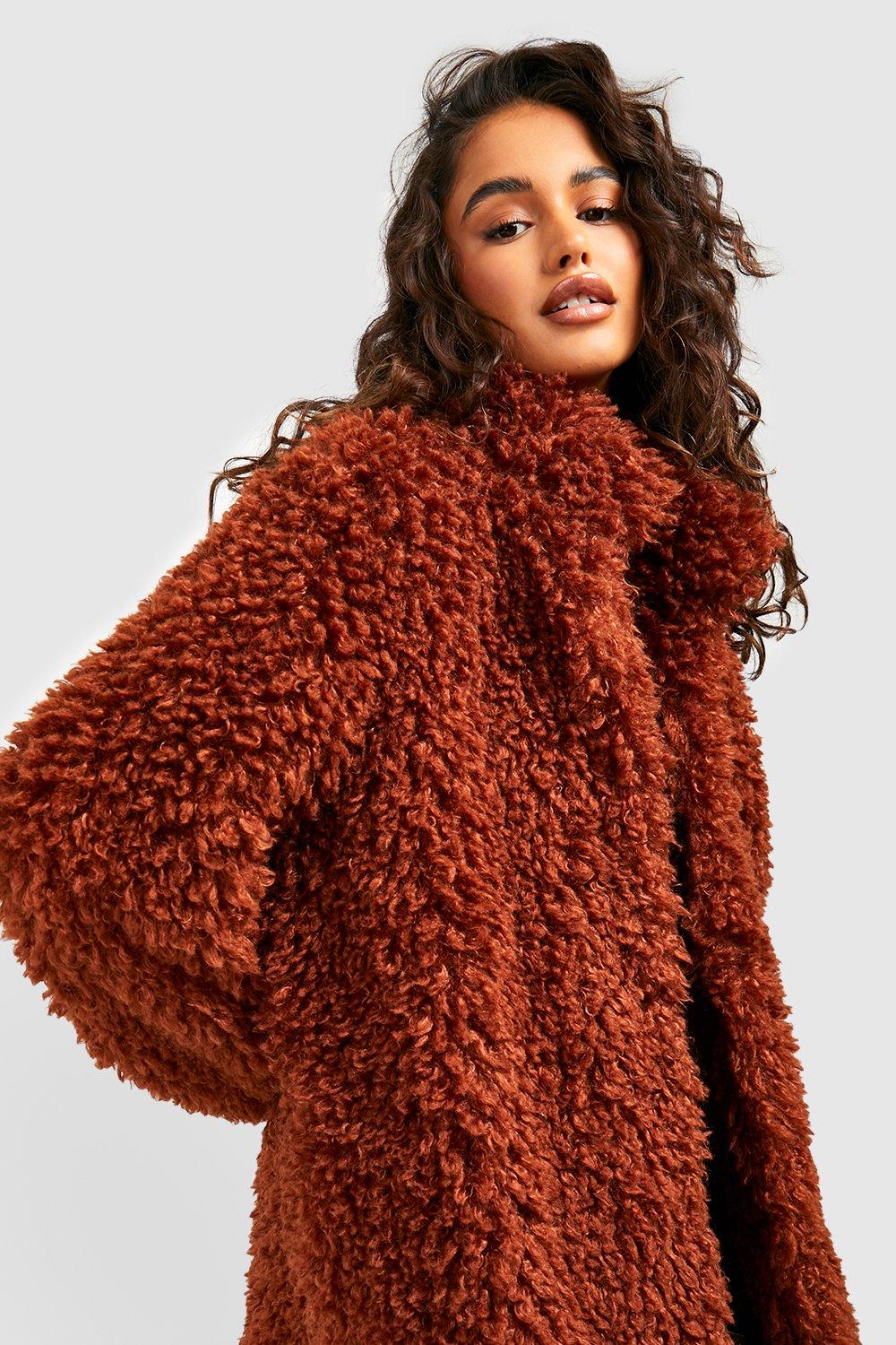 Shaggy Faux Fur Coat