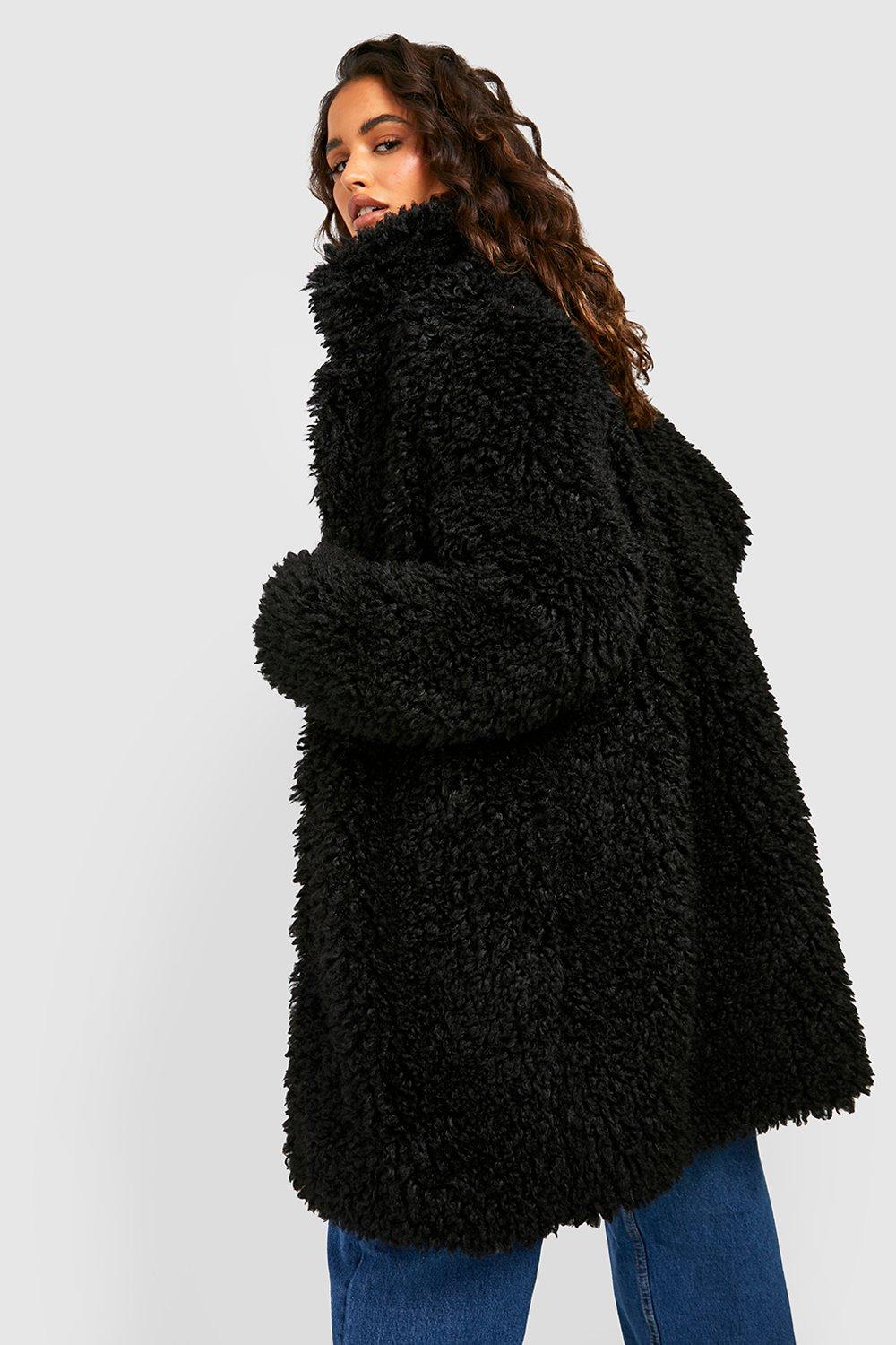 Shaggy Faux Fur Coat