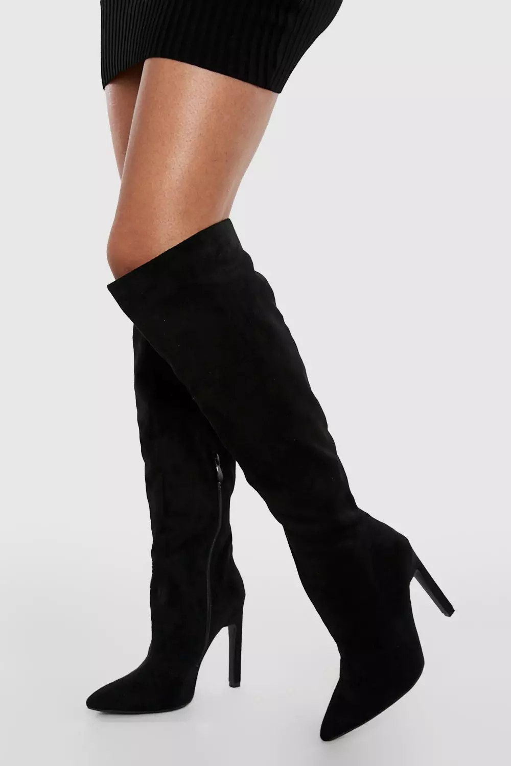 Skinny over clearance the knee boots