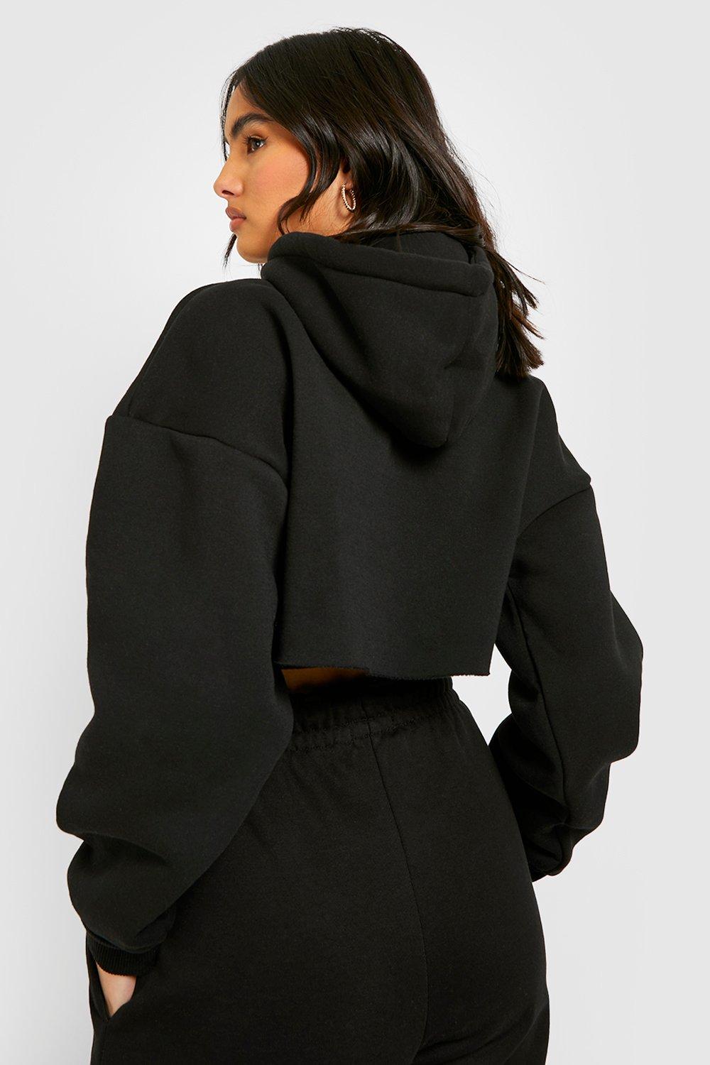 Boohoo cropped online hoodie